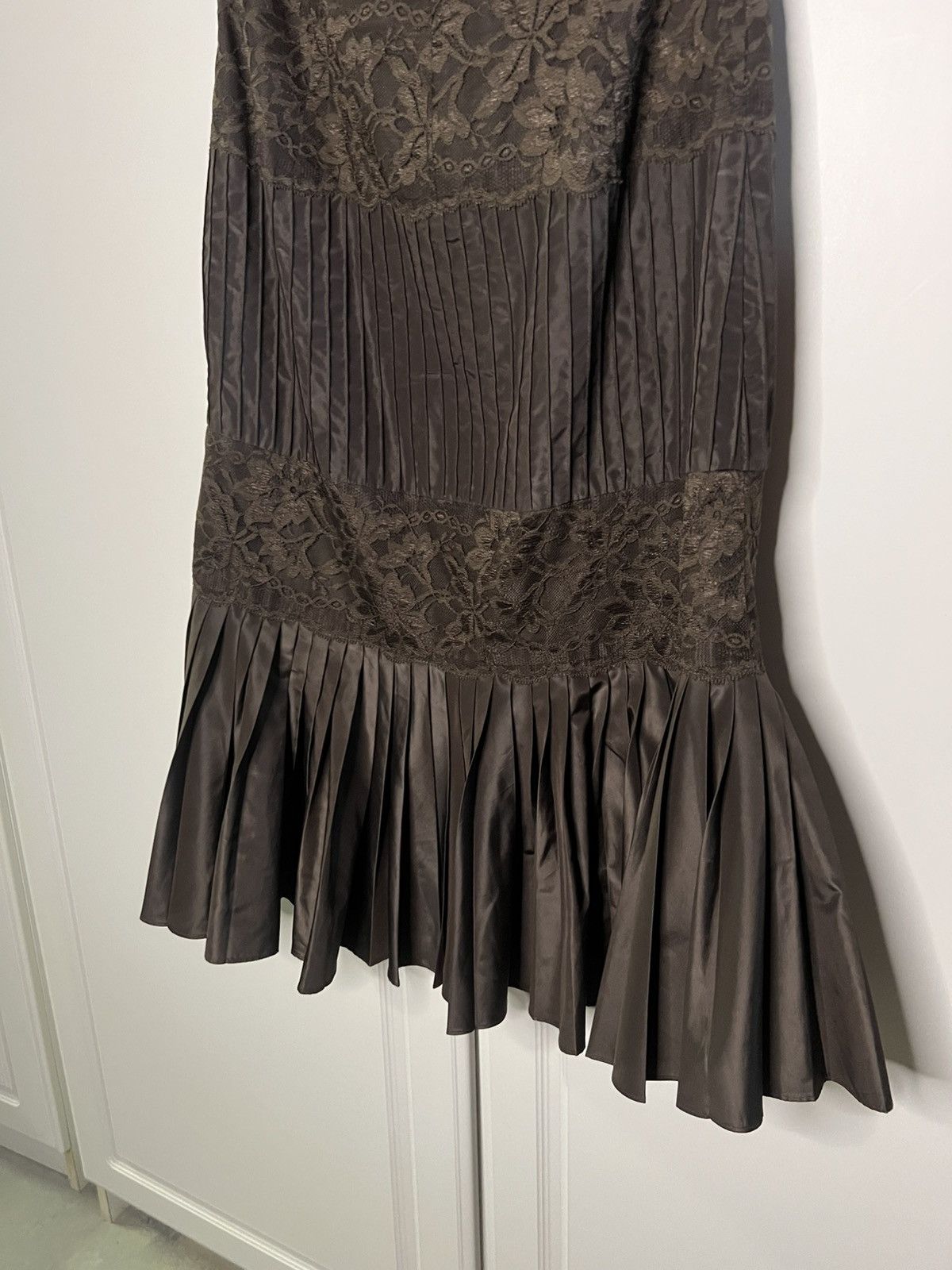 Banana Republic × Vintage Y2K Banana Republic Silk Blend Western Formal Dress Size M / US 6-8 / IT 42-44 - 13 Thumbnail