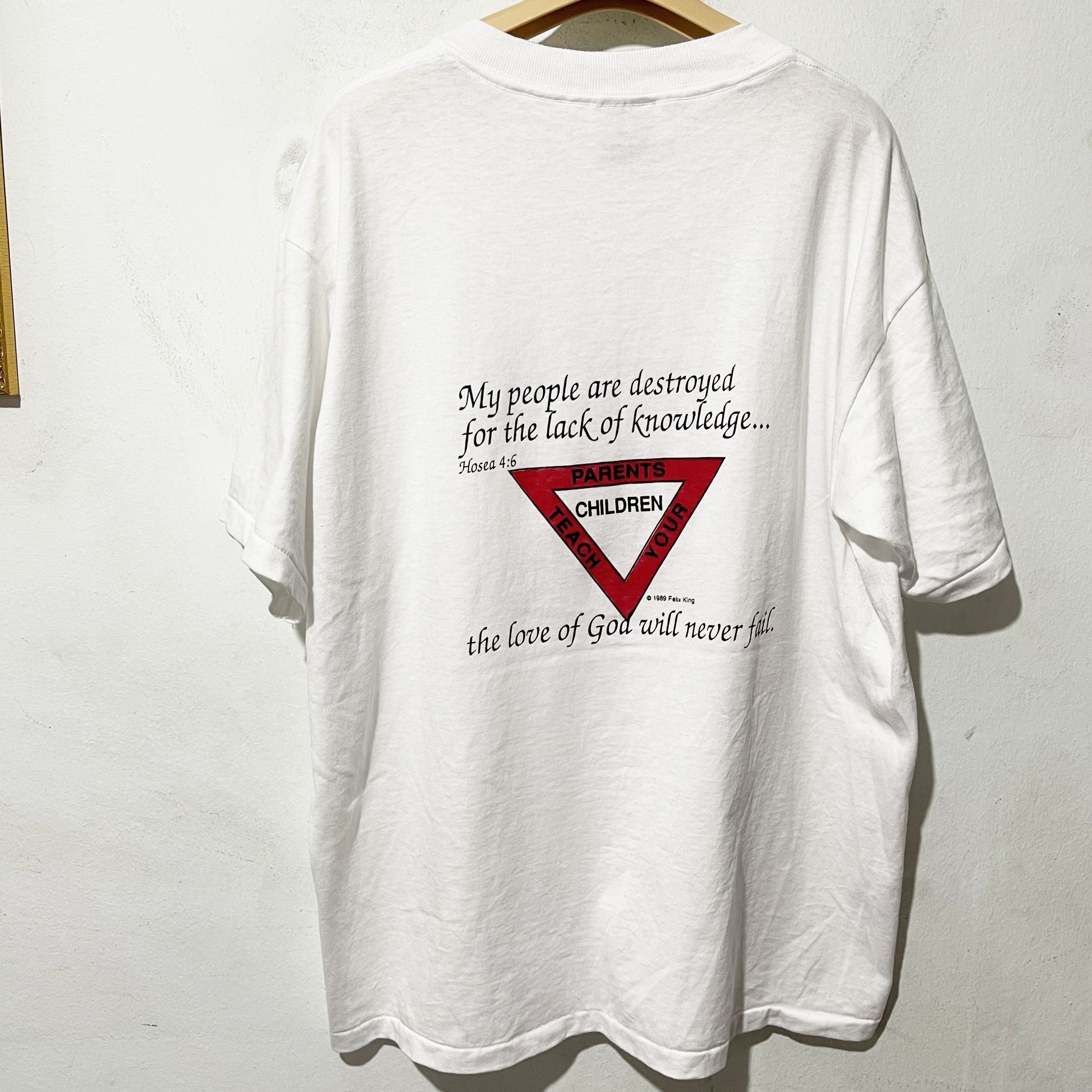 Vintage Vintage 1989 Christian “Word of God” Double-Sided T-Shirt Size US XL / EU 56 / 4 - 3 Thumbnail