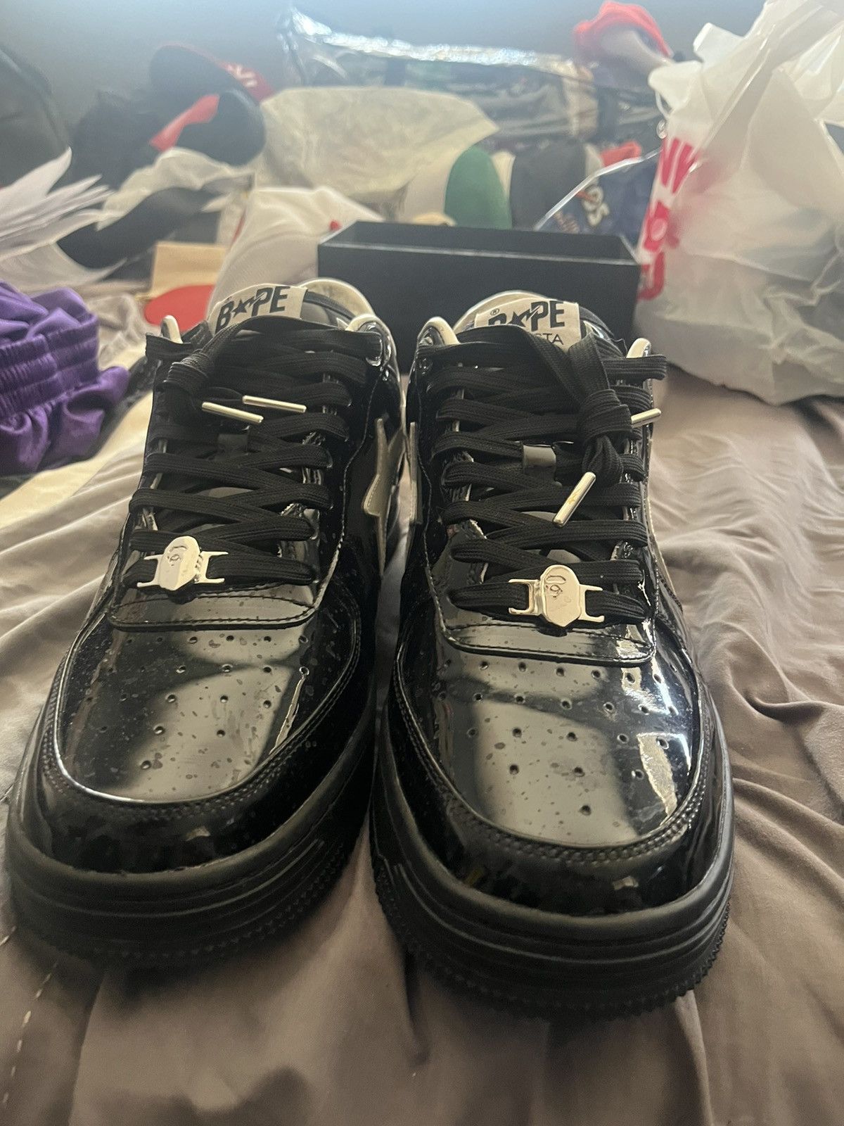 Bape PATENT BLACK #2 Size US 12 / EU 45 - 3 Thumbnail
