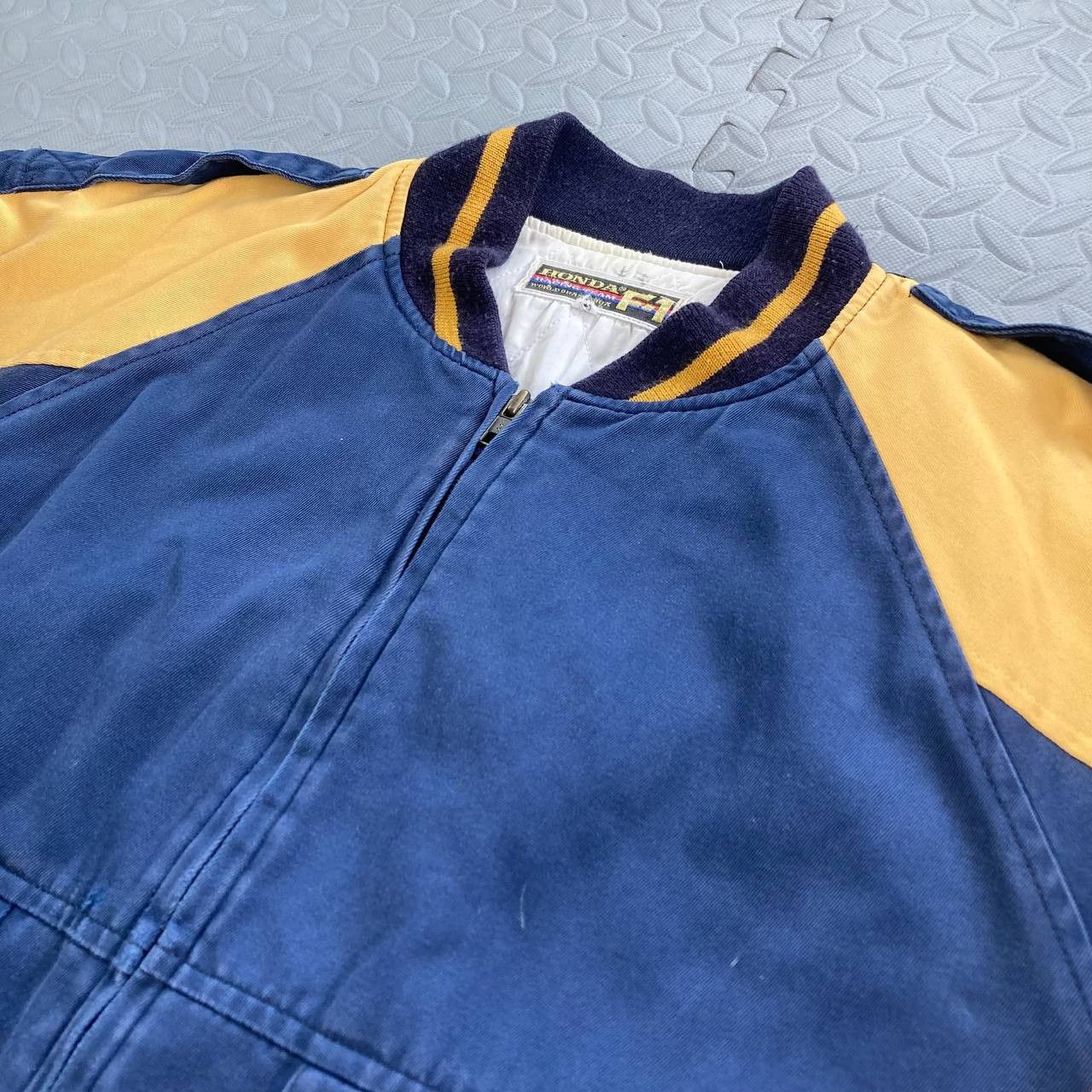Vintage F1 Honda Championship Quilted Racing Bomber Jacket Size US L / EU 52-54 / 3 - 5 Thumbnail
