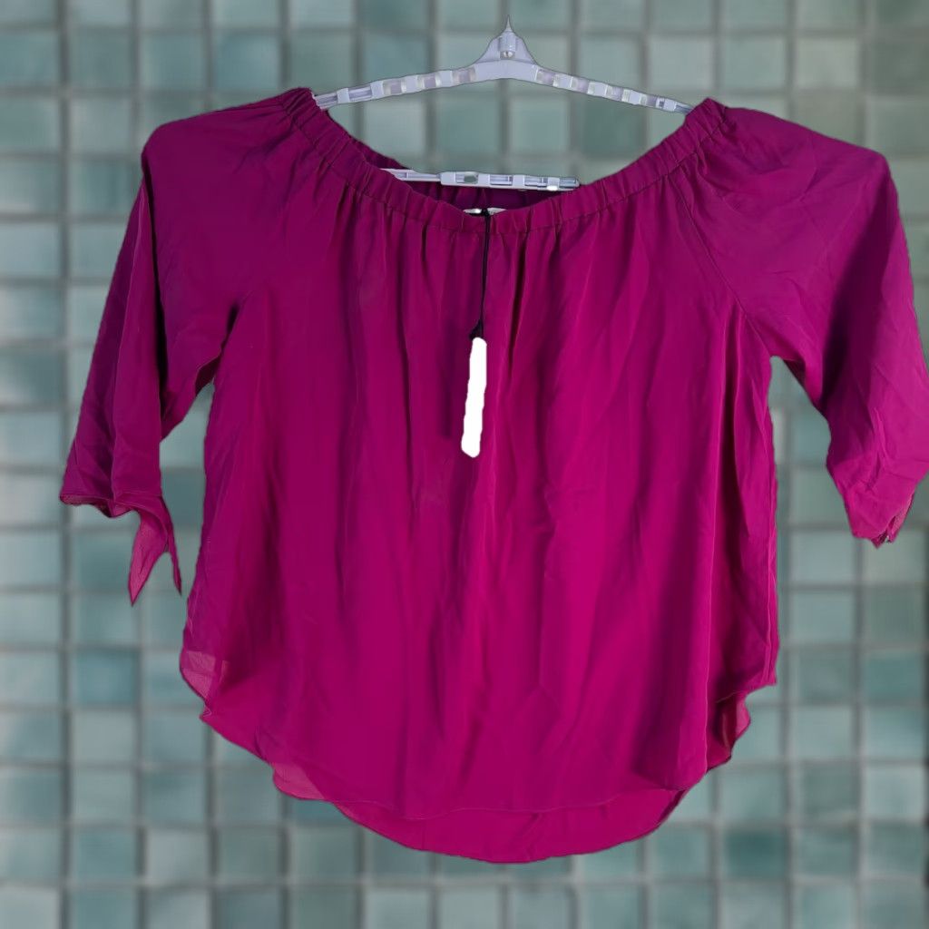 Vintage Three Eighty Two Top Women’s SZ L Purple Magenta NWT Size L / US 10 / IT 46 - 1 Thumbnail