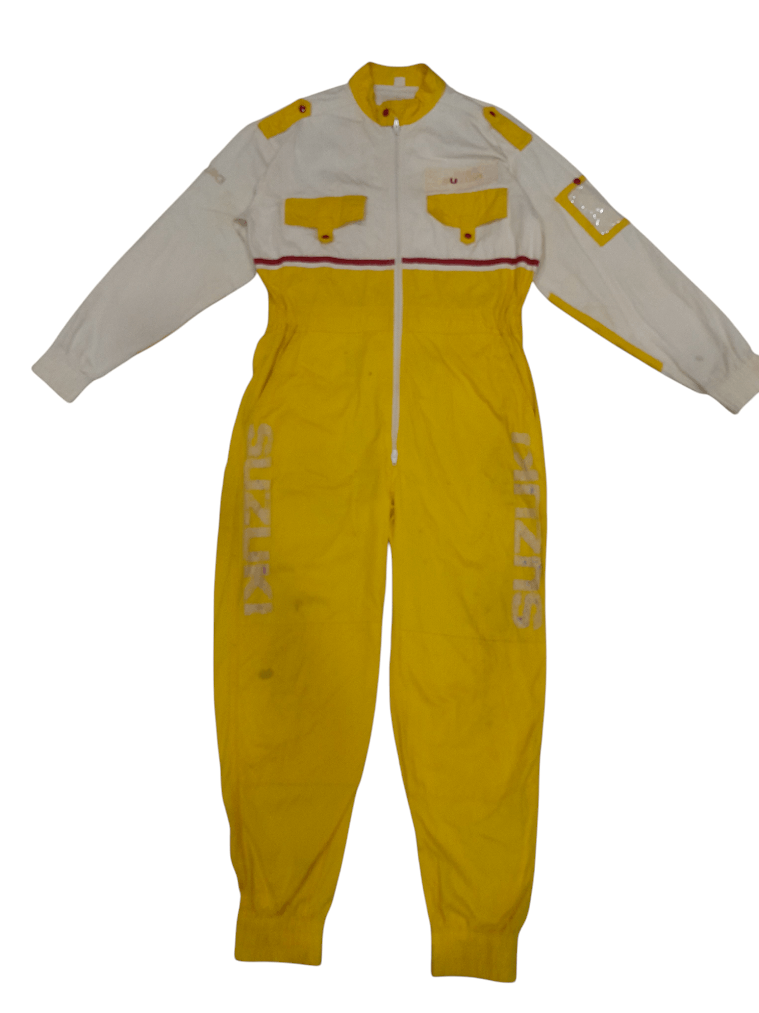 Fox Racing vtg SUZUKI TEAM Coveralls Japan (F498) Size US 33 - 7 Thumbnail