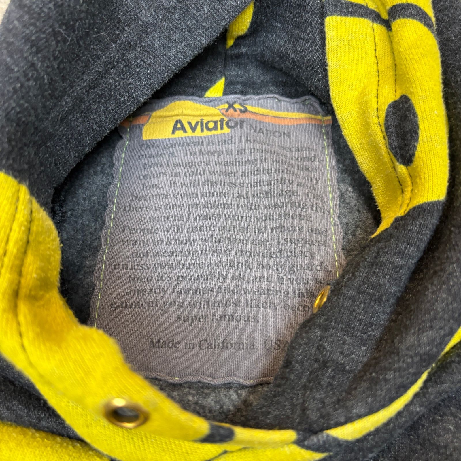 Aviator Nation Aviator Nation Smiley On Repeat AOP Hoodie Women's XS Size XS / US 0-2 / IT 36-38 - 4 Thumbnail
