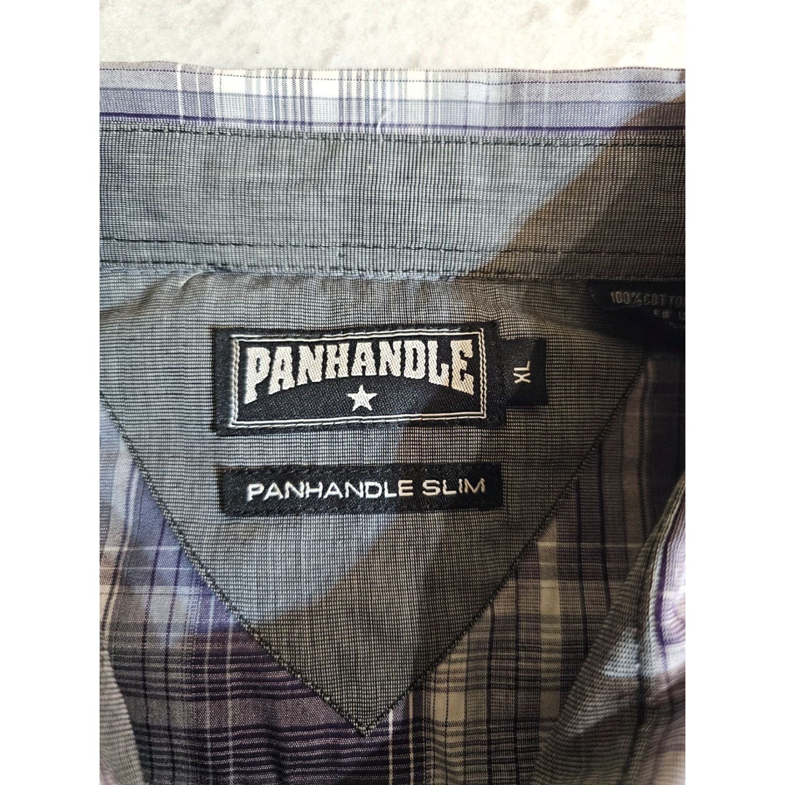 Vintage VINTAGE Panhandle Slim Pearl Snap Western Style Rodeo Shirt Mens XL Purple Cowboy Western Shirt Size US XL / EU 56 / 4 - 6 Thumbnail