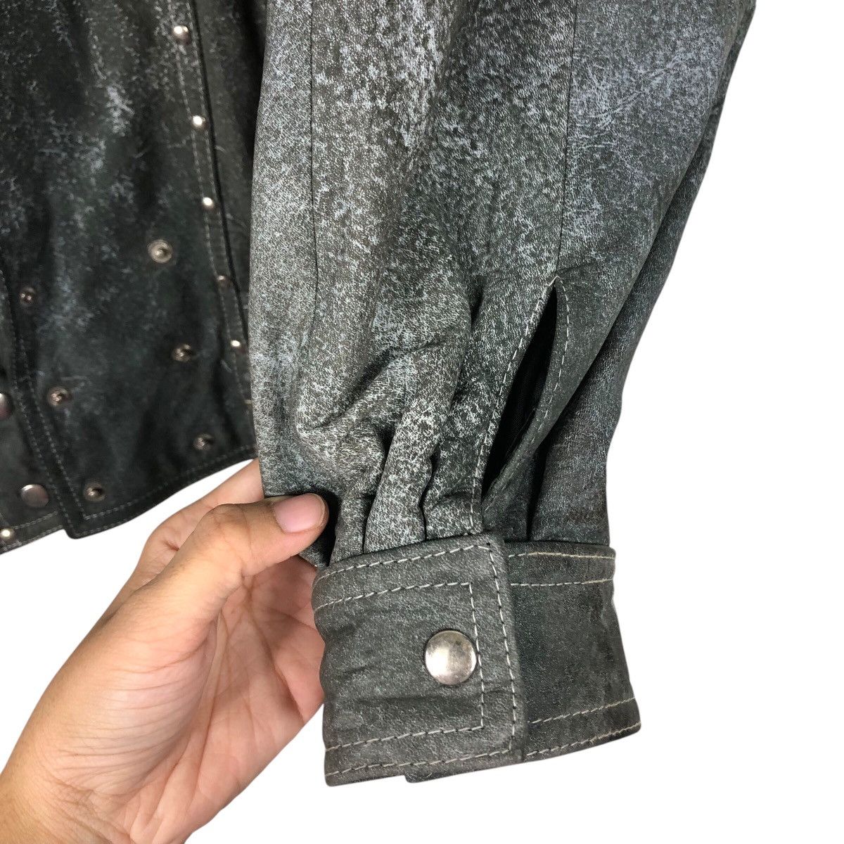 Japanese Brand 📌Vintage Leather Biker Jacket M.Mijayima Issey Miyake Size US M / EU 48-50 / 2 - 16 Thumbnail