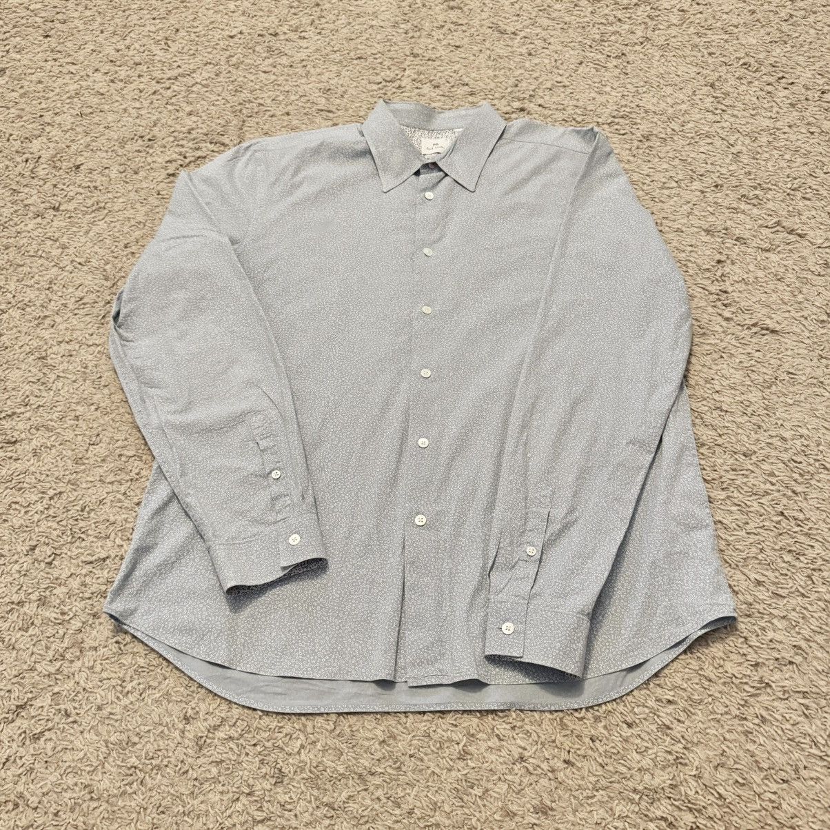 Paul Smith PAUL SMITH BLUE FLORAL BUTTON UP Size US XL / EU 56 / 4 - 1 Thumbnail
