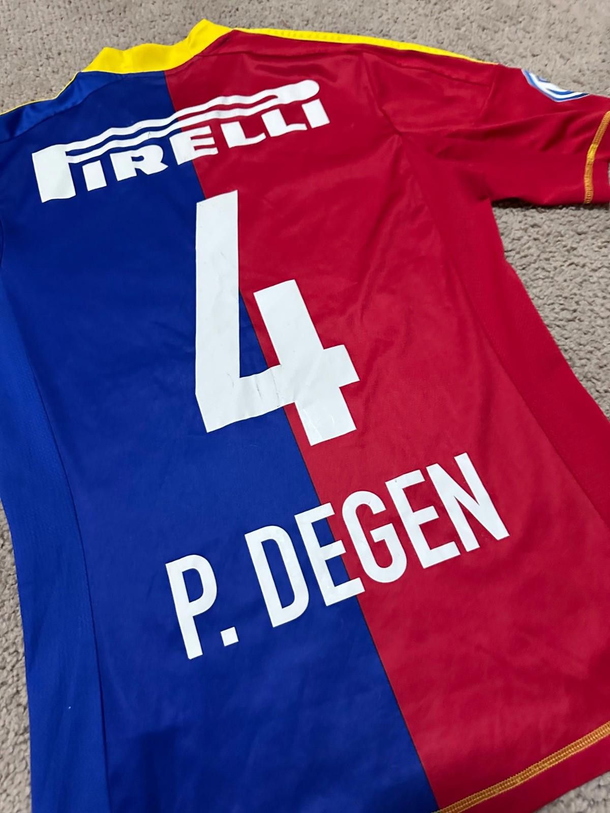 Adidas #4 P.DEGEN BASEL 2012 2013 HOME FOOTBALL SOCCER SHIRT JERSEY Size US S / EU 44-46 / 1 - 8 Thumbnail