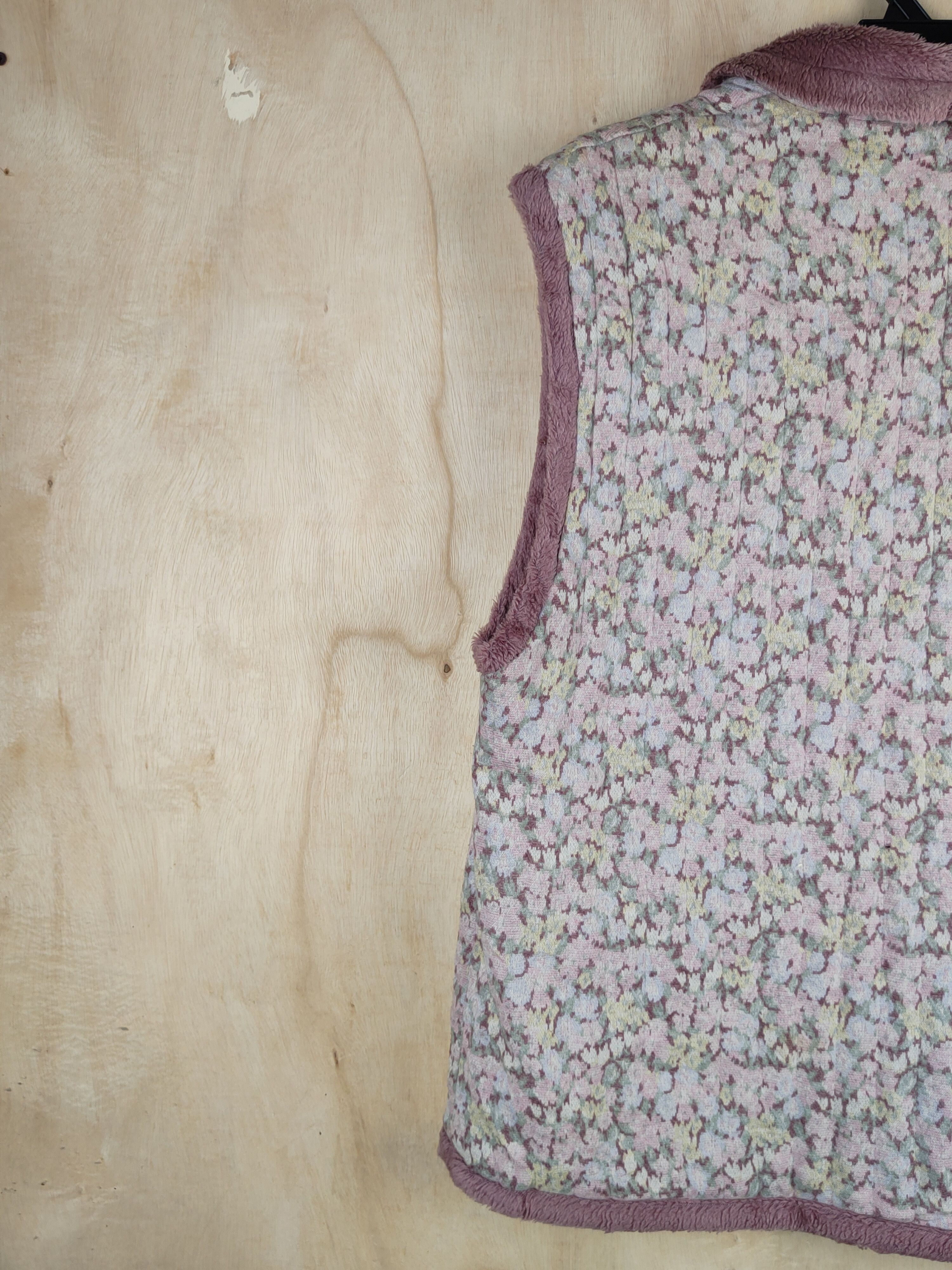 Japanese Brand Japan vintage Pink Flowers Vests #S2448 Size L / US 10 / IT 46 - 8 Thumbnail
