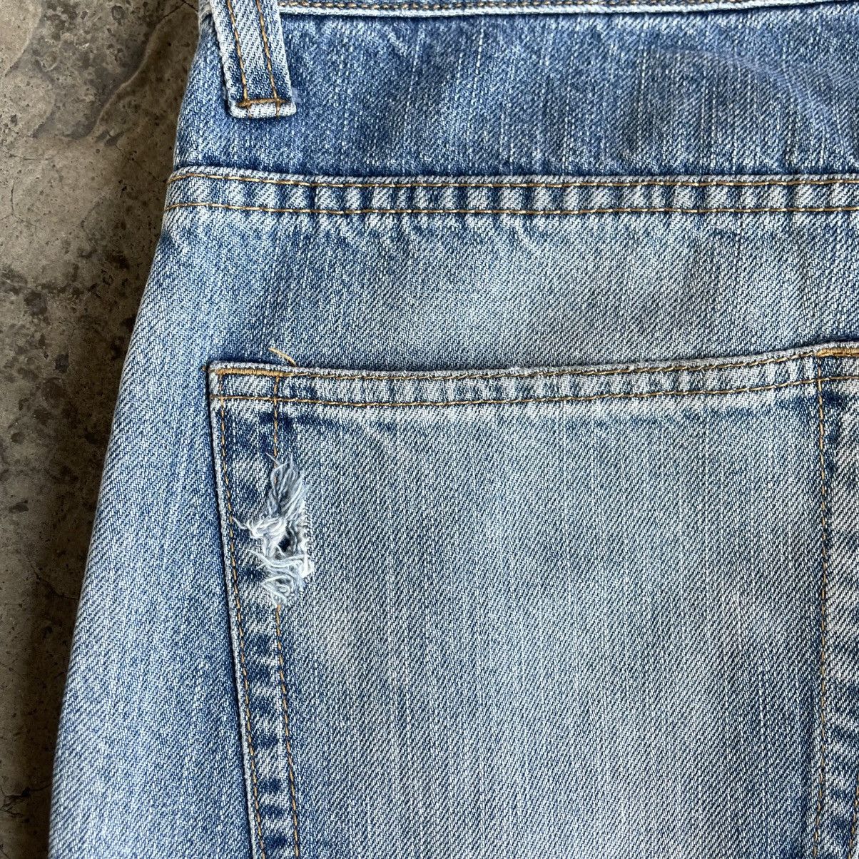 Japanese Brand 🔥Vintage Nylaus Stoned Washed Ripped Distress Denim Jeans Size US 30 / EU 46 - 9 Thumbnail
