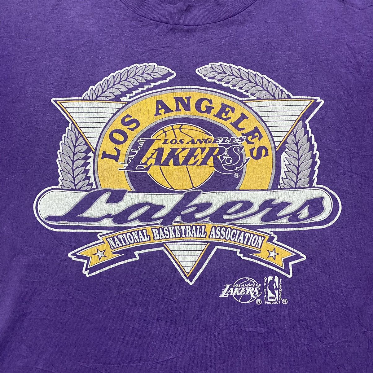 NBA Vintage 80s Los Angeles Lakers Shirt Size US L / EU 52-54 / 3 - 2 Thumbnail