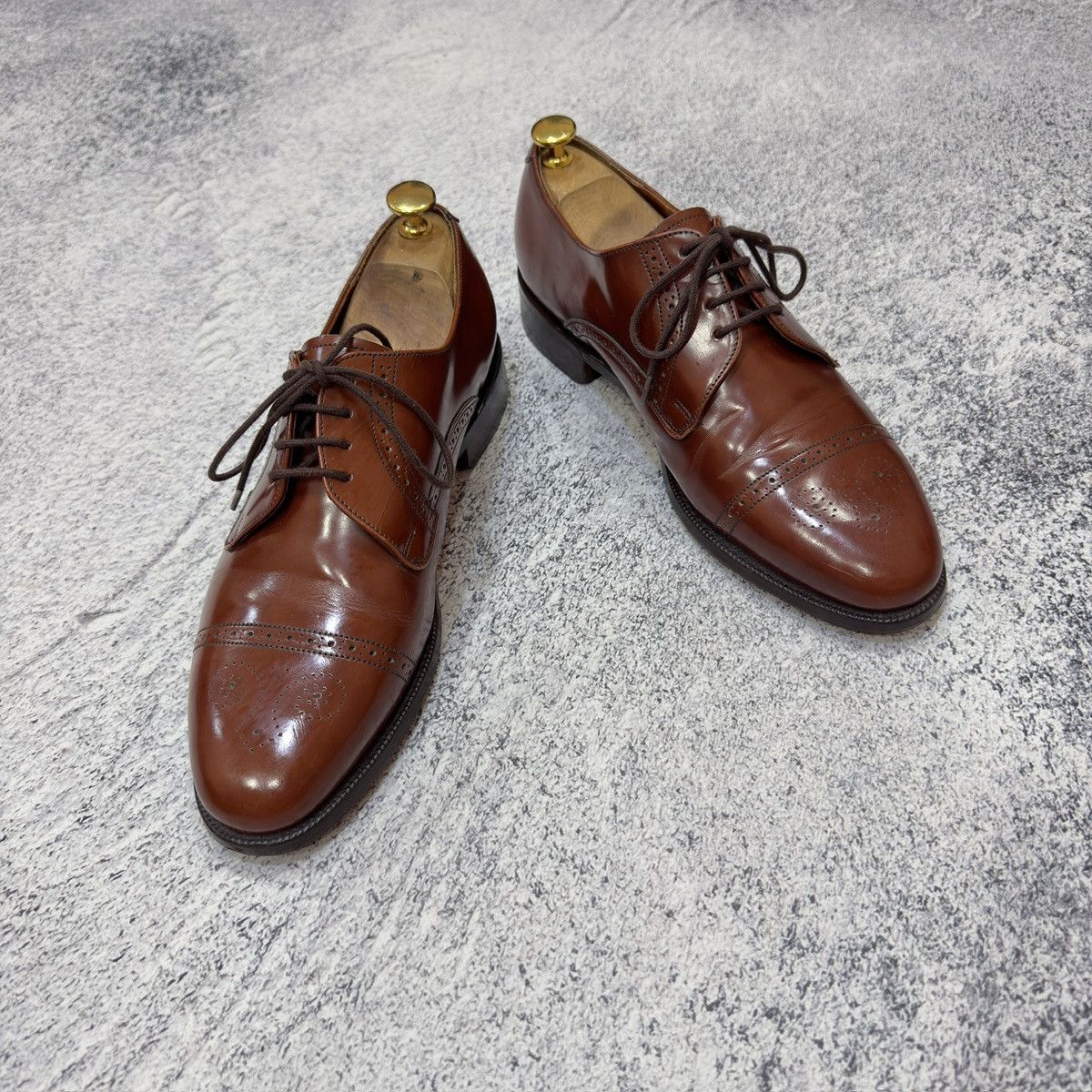 Barker Barker Vintage Handmade Derby Brogues US10 UK9 EU43 28cm Size US 10 / EU 43 - 3 Thumbnail