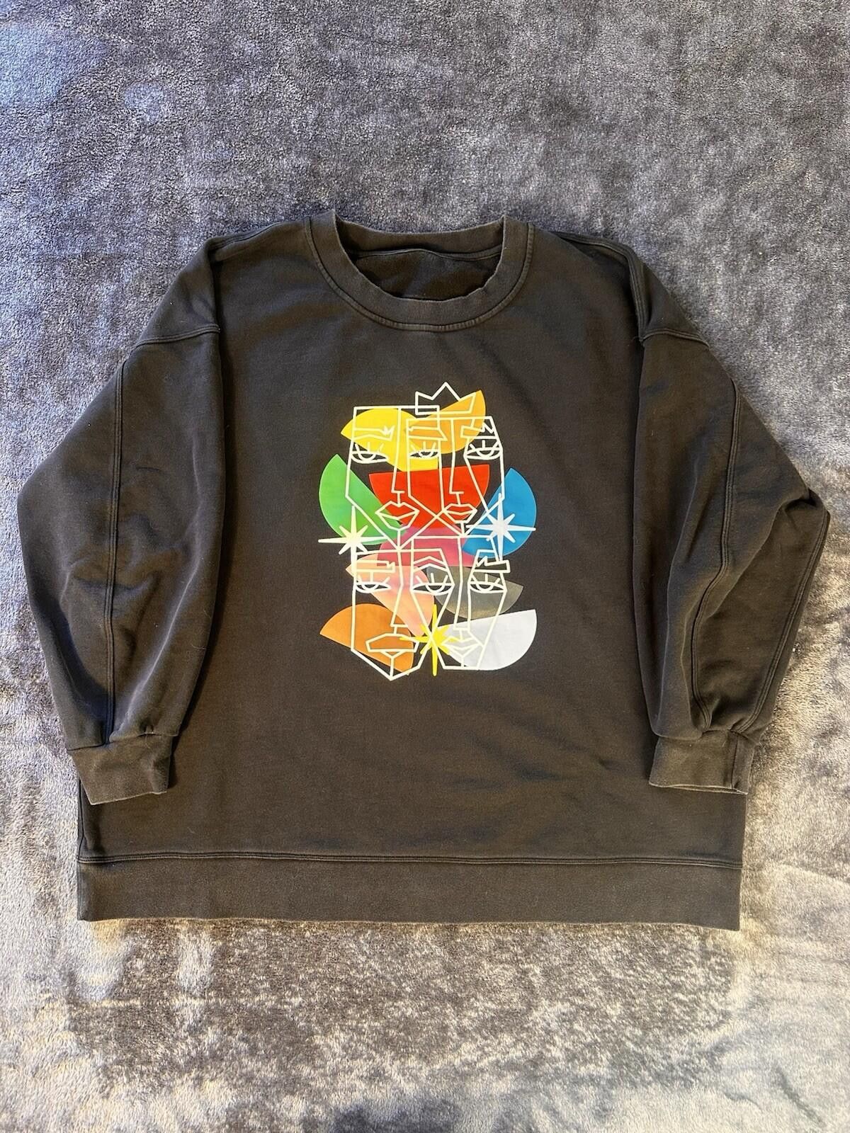 Lululemon Lululemon Black Sweatshirt Graphic Print Crewneck XXL Women Size L / US 10 / IT 46 - 6 Thumbnail