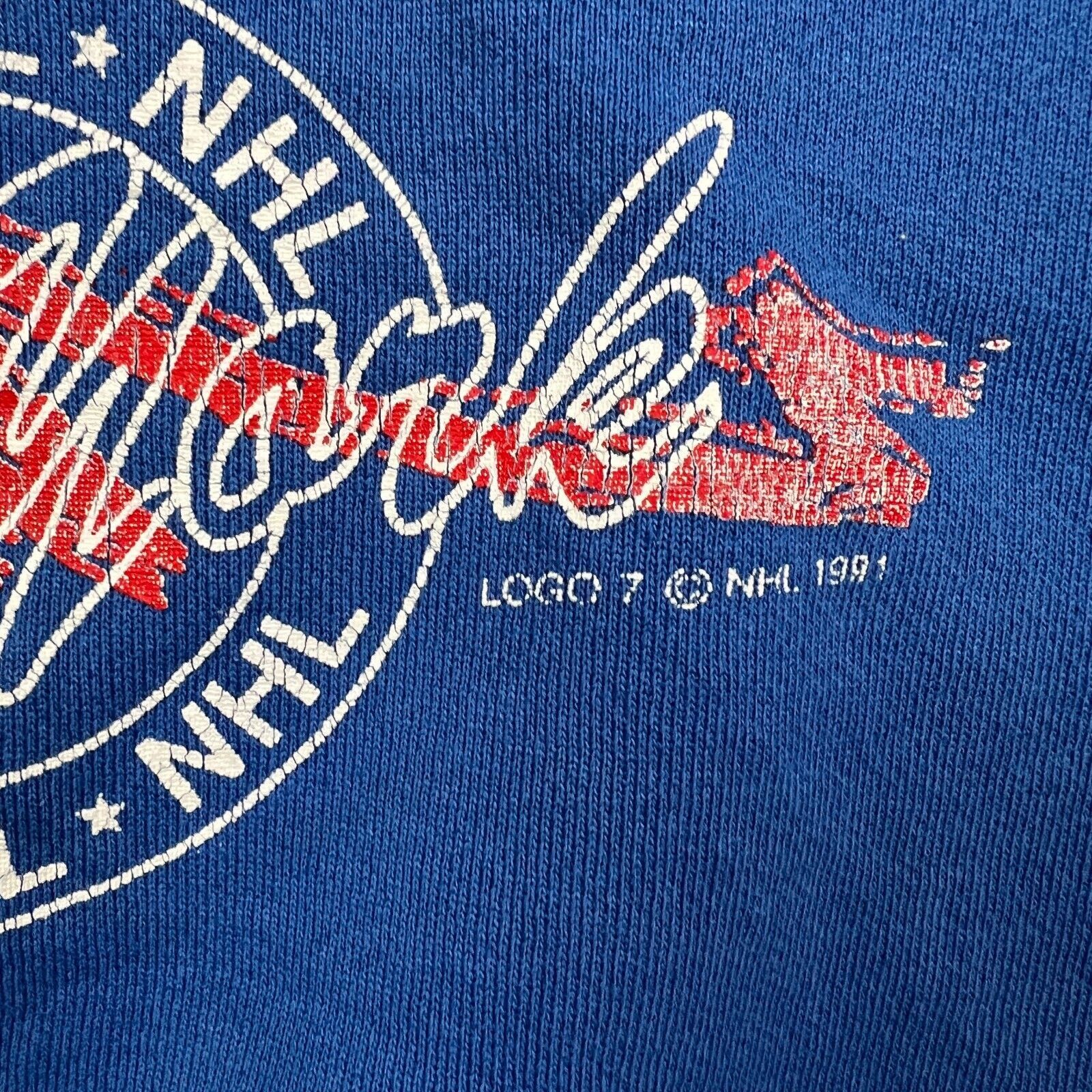 Logo 7 × NHL × Vintage VTG 1991 Logo 7 New York Ranger Sweatshirt Medium NHL Hockey Size US M / EU 48-50 / 2 - 5 Thumbnail