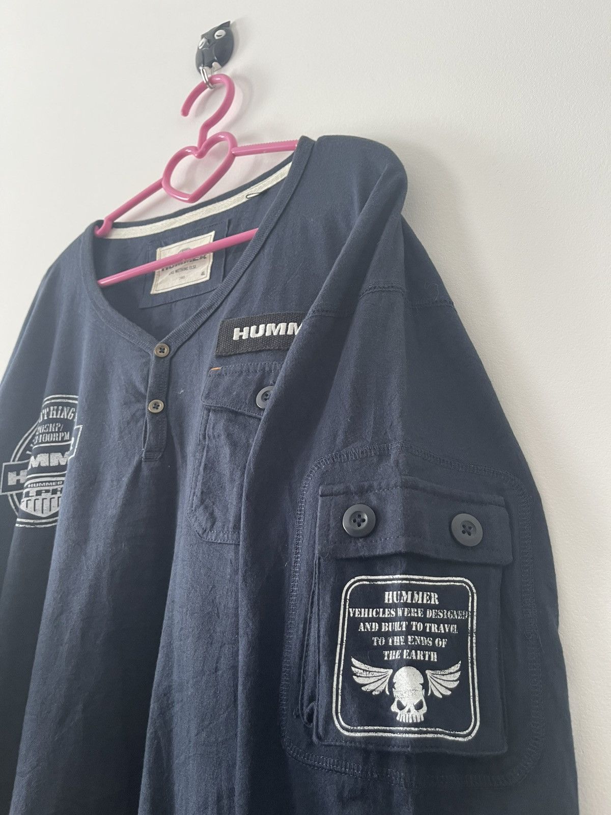 Vintage Rare Vintage HUMMER Like Nothing Else Big Logo Spell Out Size US XL / EU 56 / 4 - 4 Thumbnail