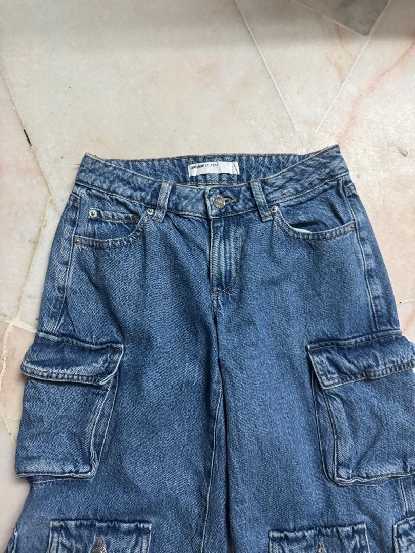 Japanese Brand Jorts Japanese Garage Denim Multipocket Travis Scott style Size 25" / US 0 / IT 36 - 2 Thumbnail