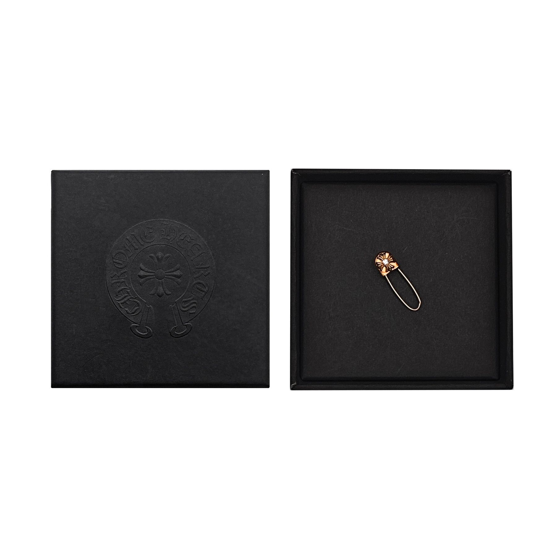 Chrome Hearts Chrome Hearts 22K Gold Diamond Safety Pin Earring Size ONE SIZE - 4 Thumbnail