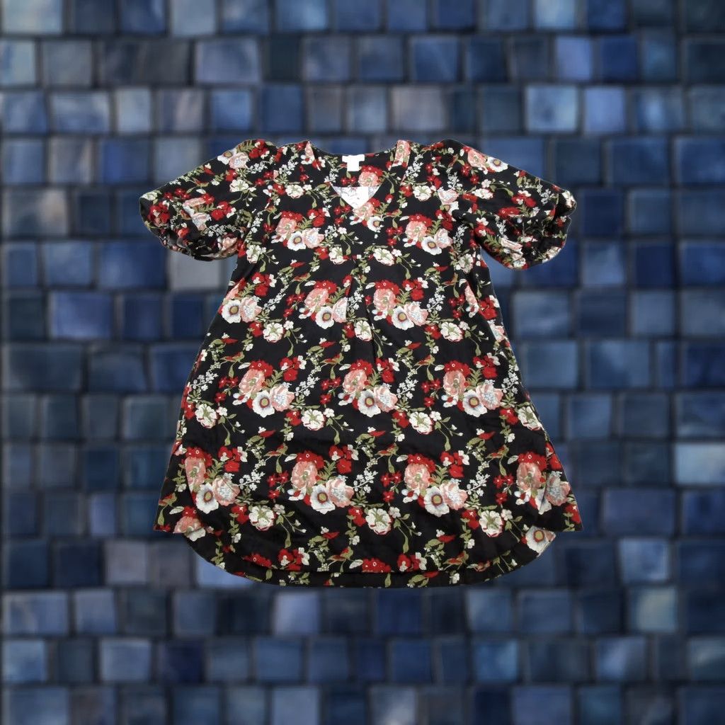 Cynthia Rowley Cynthia Rowley Floral Shirt Dress Midi L Linen Blend Multicolor Women Summer Spring Casual Per Section: Shirt Dress, Womens, Floral, 90s? Size L / US 10 / IT 46 - 1 Thumbnail