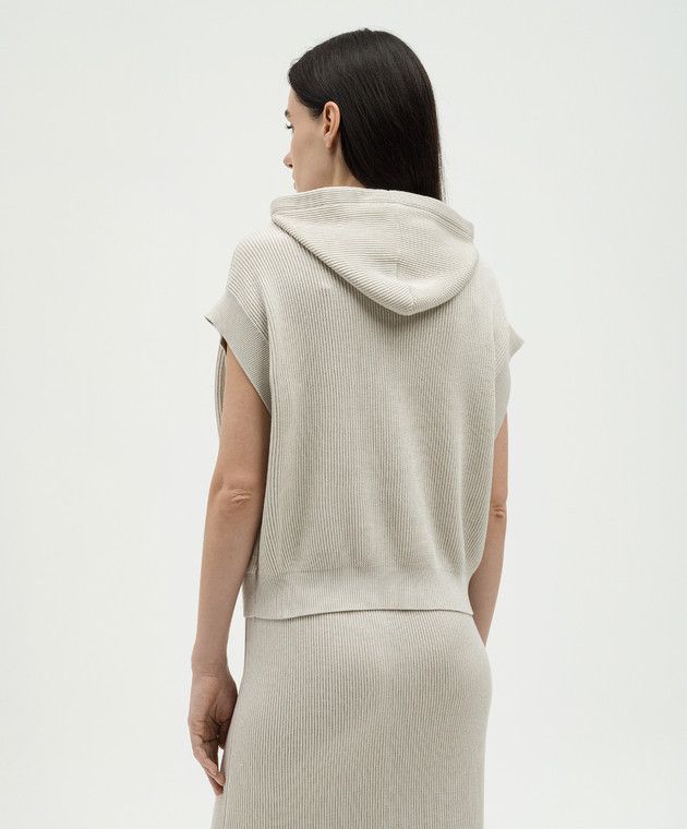 Brunello Cucinelli o1w1db10825 Sweater in Open White Size XL / US 12-14 / IT 48-50 - 3 Thumbnail