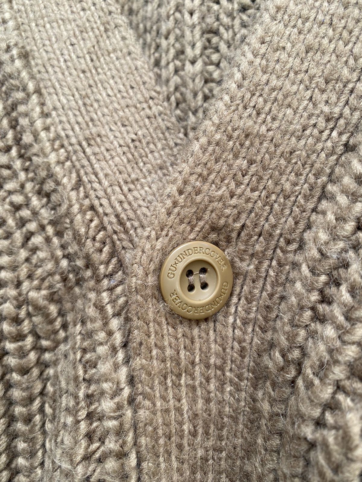GU × Undercover GU X UNDERCOVER OVERSIZED BROWN CARDIGAN FW21 Size US XXL / EU 58 / 5 - 3 Thumbnail