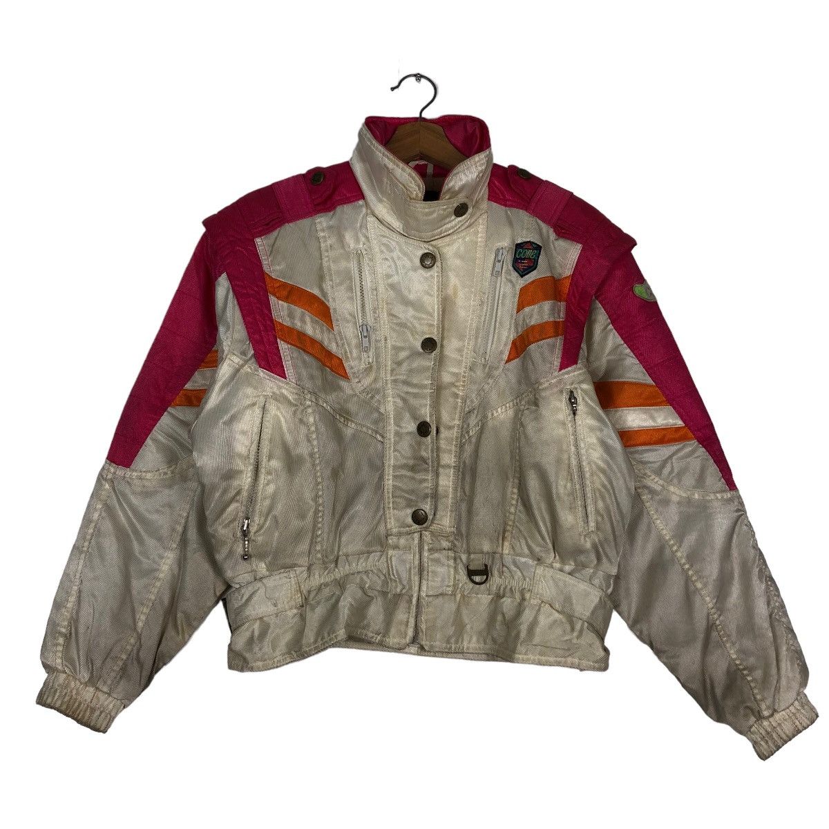 Japanese Brand 🔥90’s Vintage Ski Jacket Cropped Design Colle Japan Made Size US M / EU 48-50 / 2 - 1 Thumbnail