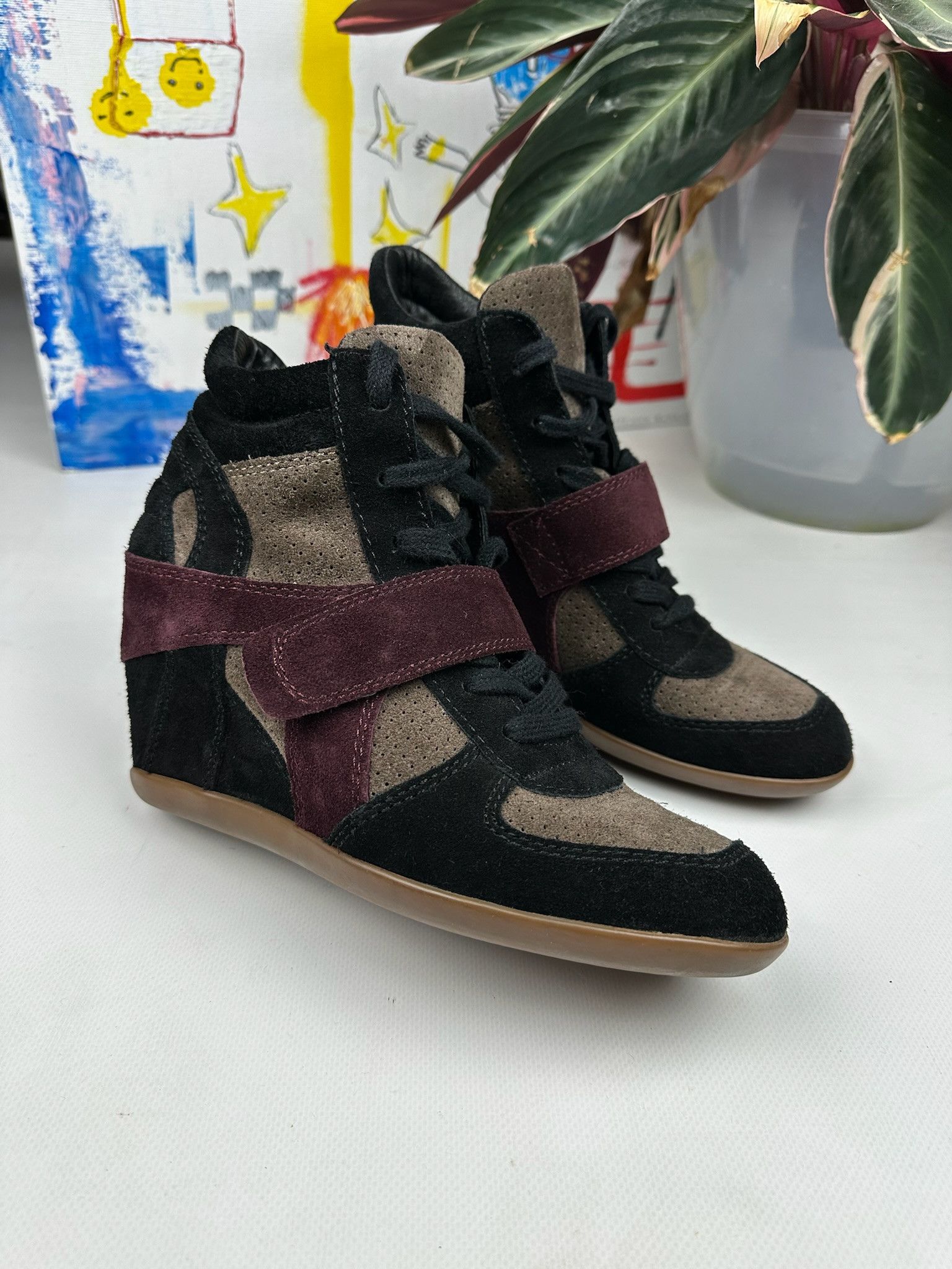 Japanese Brand Isabel Marant style Bekett Wedge Sneakers Shoes Opium Size US 8 / IT 38 - 11 Thumbnail