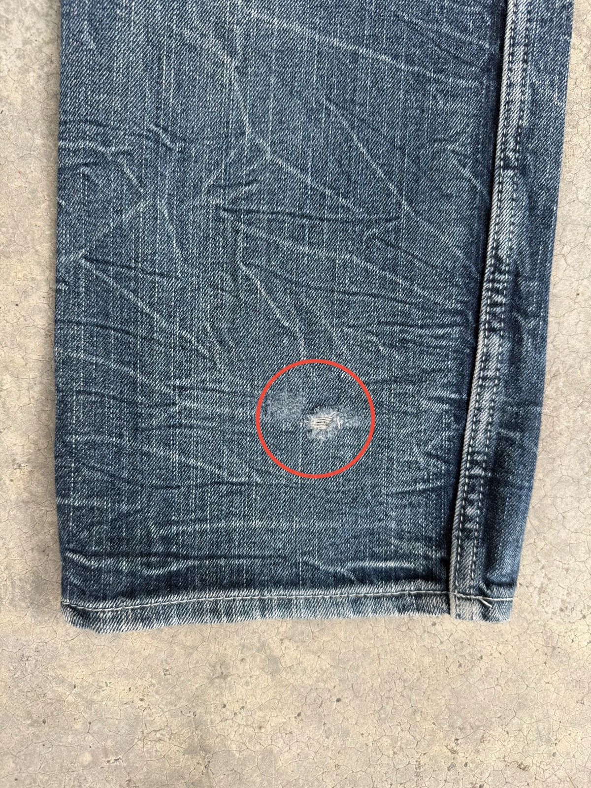 Japanese Brand Japanese Double Waist Dominate Embroidered Distressed Jeans Size US 33 - 13 Thumbnail