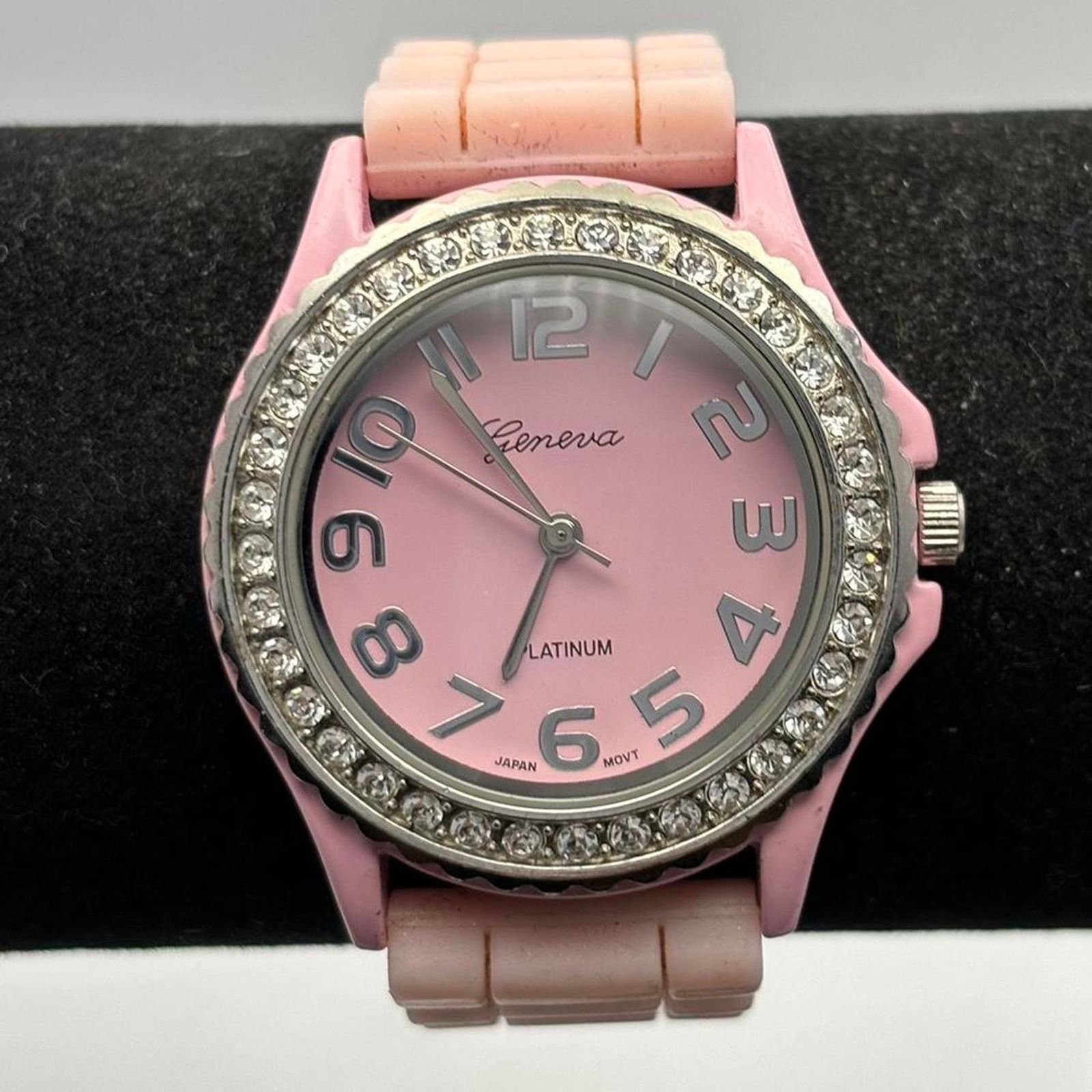 Geneva Silver & Pink Men's Watch Size ONE SIZE - 1 Thumbnail
