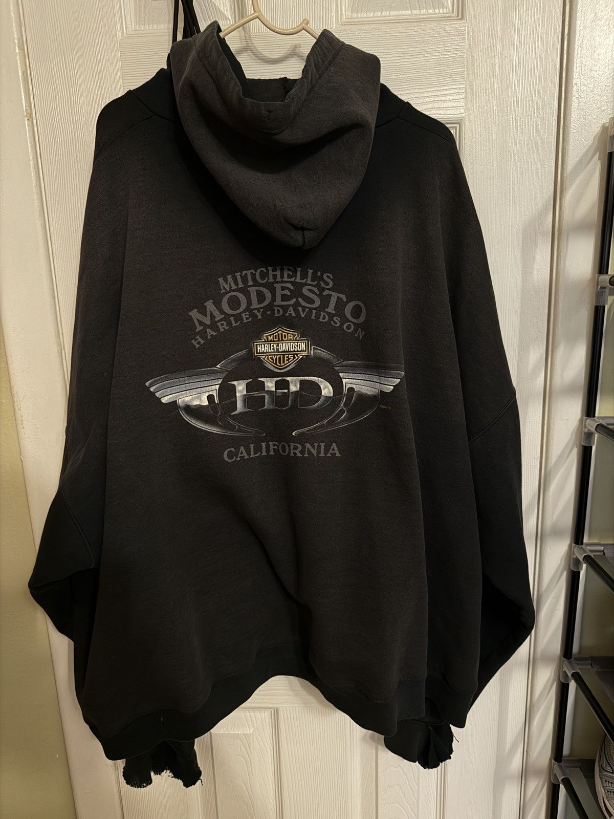 Harley Davidson Vintage 2005 Harley Davidson Flame Zip up Size US XL / EU 56 / 4 - 2 Thumbnail