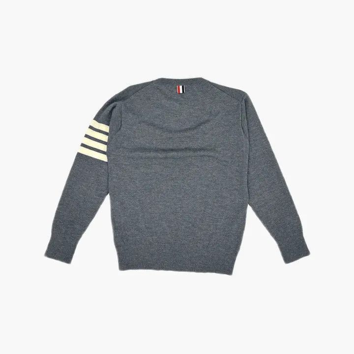 Thom Browne Thom Browne Gray Striped Long Sleeve Sweater -2507 Size US M / EU 48-50 / 2 - 2 Thumbnail