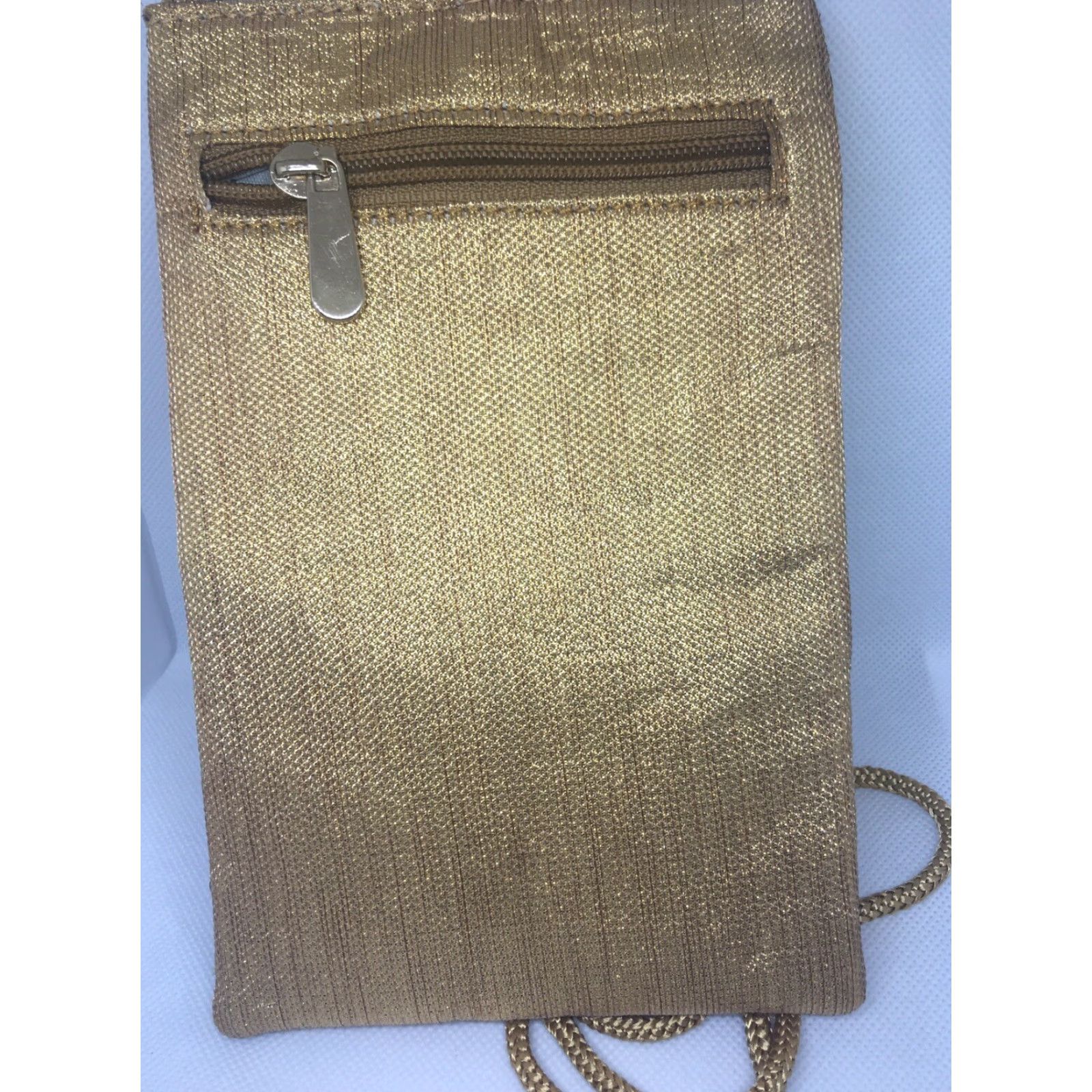 Etro VINTAGE Metro Gold Embroidered and Sequin Crossbody Bag with Belt Clip 7.5 x 5" Size ONE SIZE - 6 Thumbnail