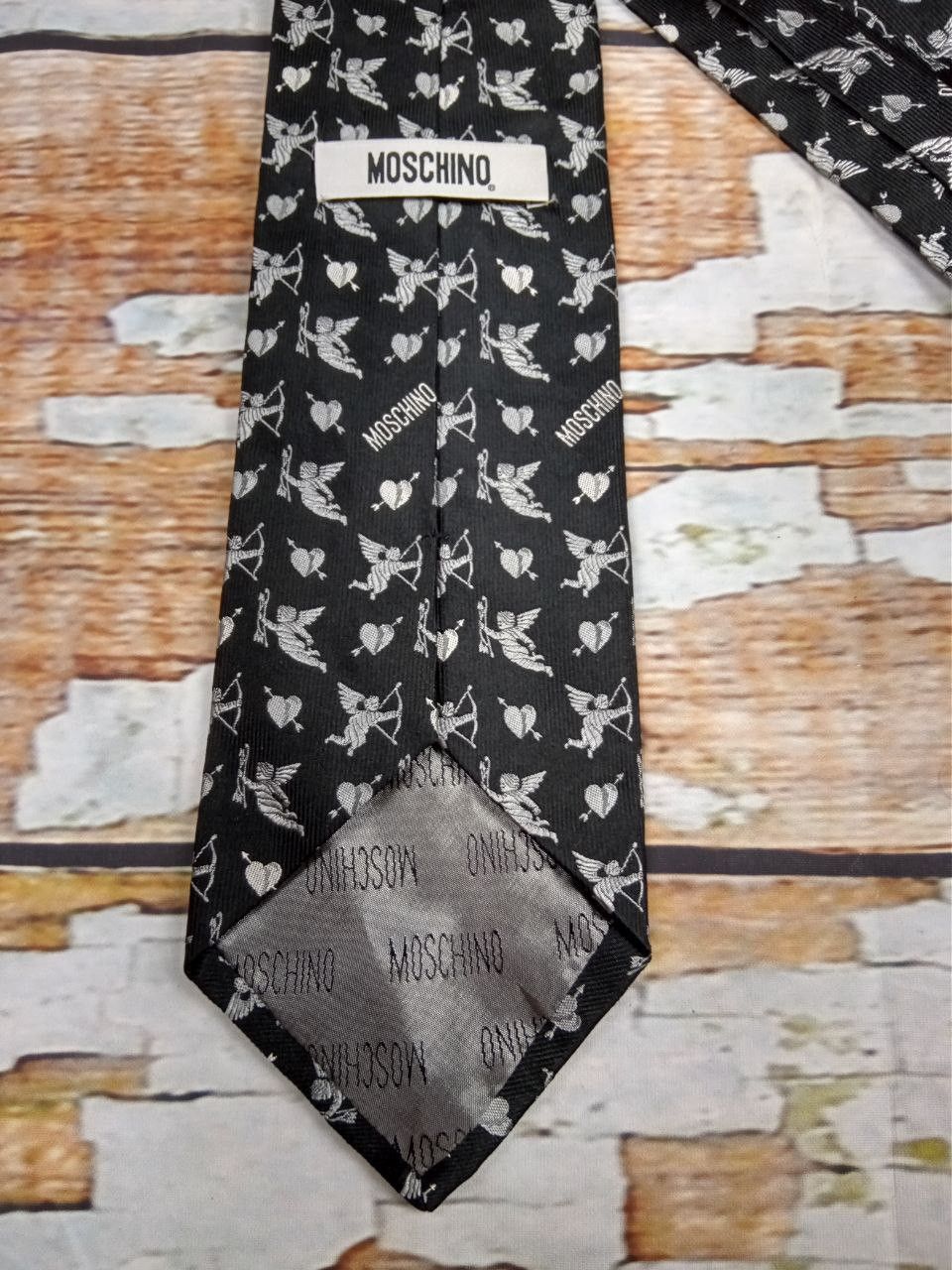 Moschino Moschino silk tie with cupidon Made in Italy Size ONE SIZE - 2 Thumbnail
