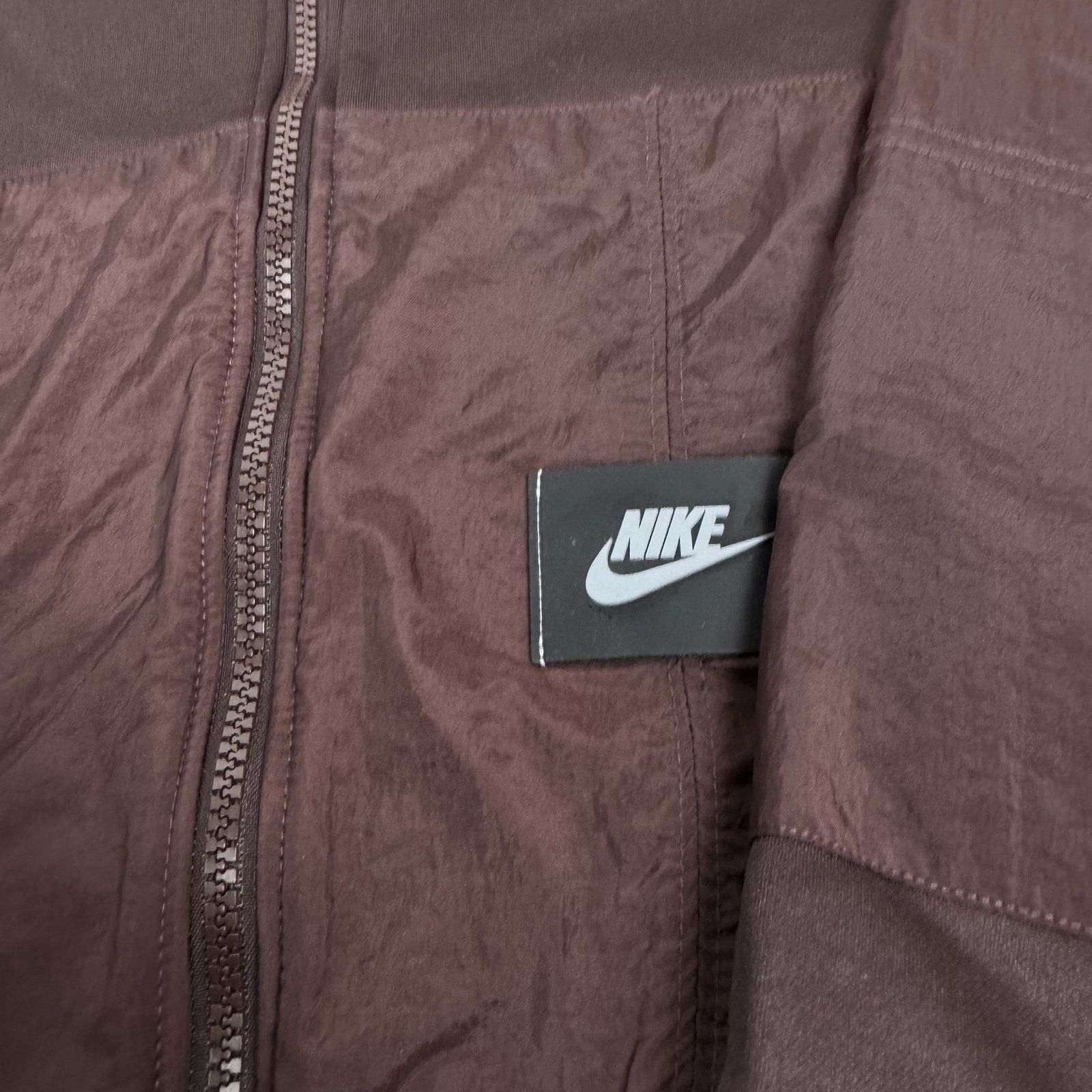 Nike Nike Dri-Fit Men Solo Swoosh Burgundy Full Zip Jacket Medium Size US M / EU 48-50 / 2 - 4 Thumbnail