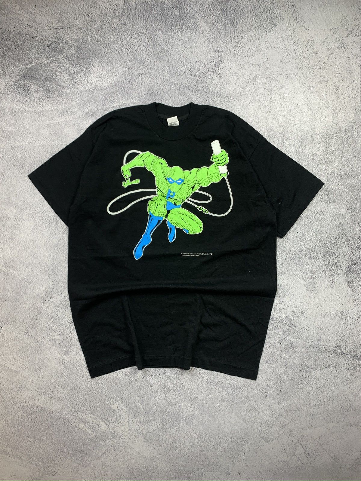 Fruit Of The Loom Vintage 1992 Python Man XL T Shirt Rare Comic Retro Tee Size US XL / EU 56 / 4 - 1 Thumbnail