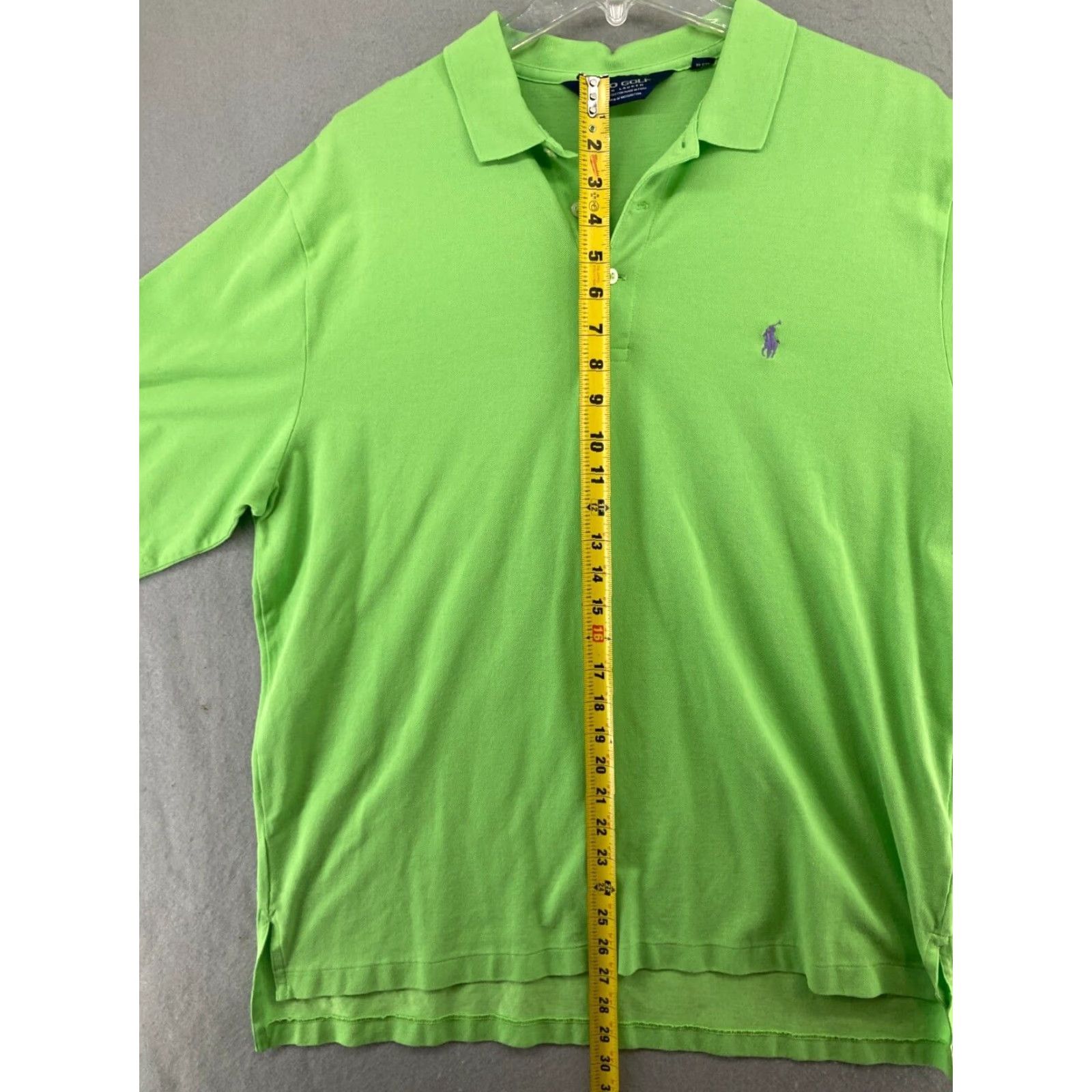 Ralph Lauren VINTAGE Polo Golf Ralph Lauren Shirt Mens Large Green 100% Cotton Polo Shirt Golf 90s Mens Size US L / EU 52-54 / 3 - 3 Thumbnail