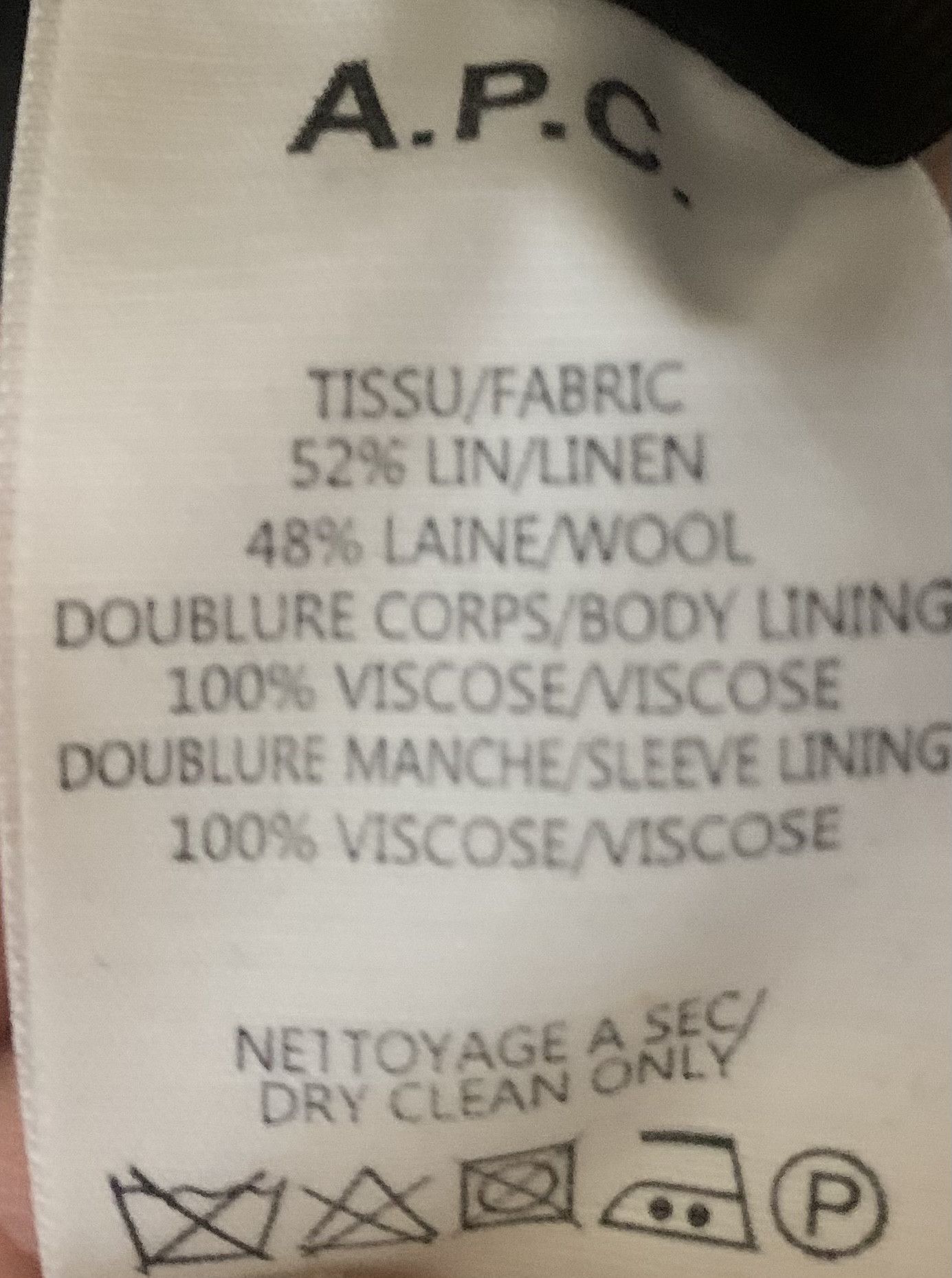 A.P.C. Linen Blazer Size US M / EU 48-50 / 2 - 3 Thumbnail