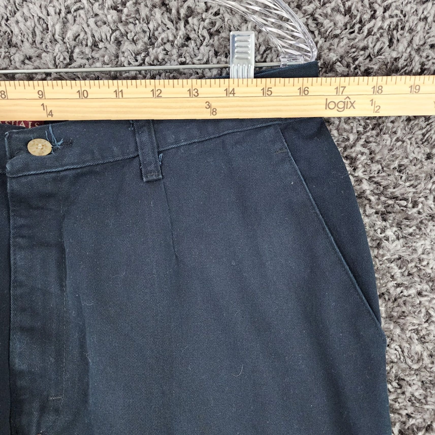 Vintage Riders Womens Relaxed Fit Pants Size 16 Dark Blue Casual Trousers with Pockets Size 38" / US 16 / IT 52 - 4 Thumbnail