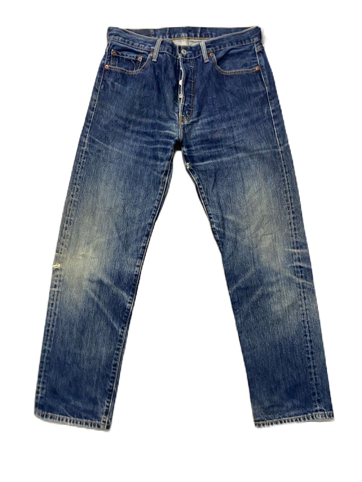 Kapital × Levi's LEVIS 501 BUTTON FLY DISTRESS DESIGN GRUNGE STYLE Size US 32 / EU 48 - 2 Thumbnail