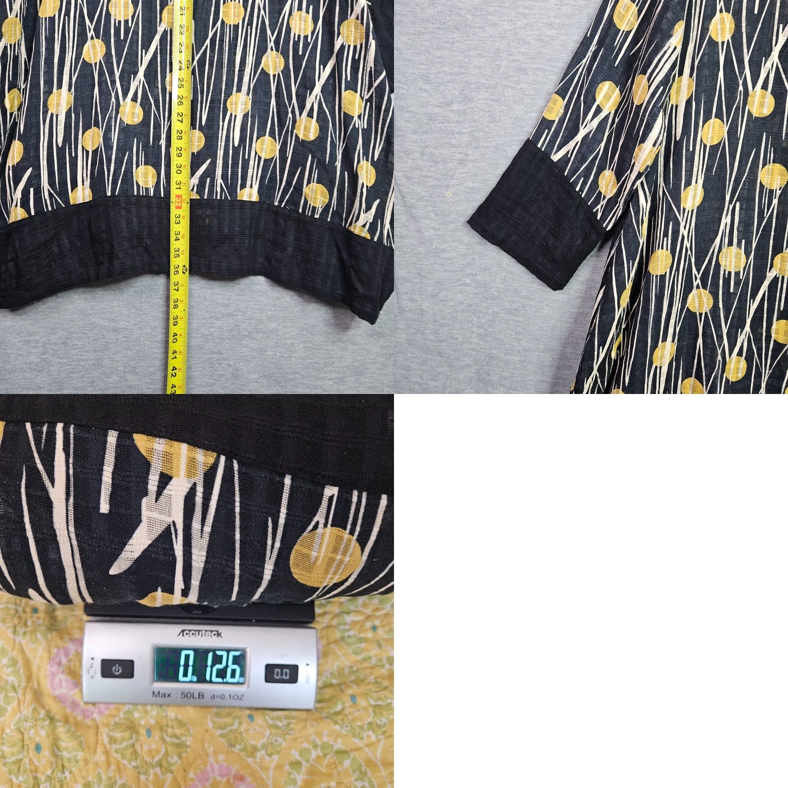 Vintage Cupcake Lagenlook Women's Abstract Printed Dress Sz L Size L / US 10 / IT 46 - 9 Thumbnail