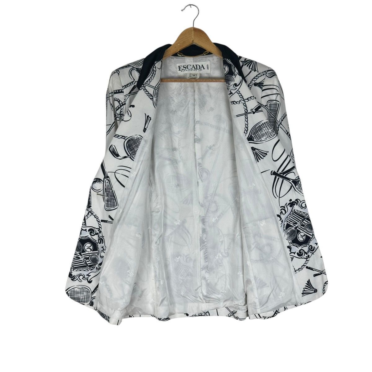 Escada × Vintage ⚡️ESCADA MARGARETHA LEY CLUB SPORT PRINT JACKET Size M / US 6-8 / IT 42-44 - 7 Thumbnail