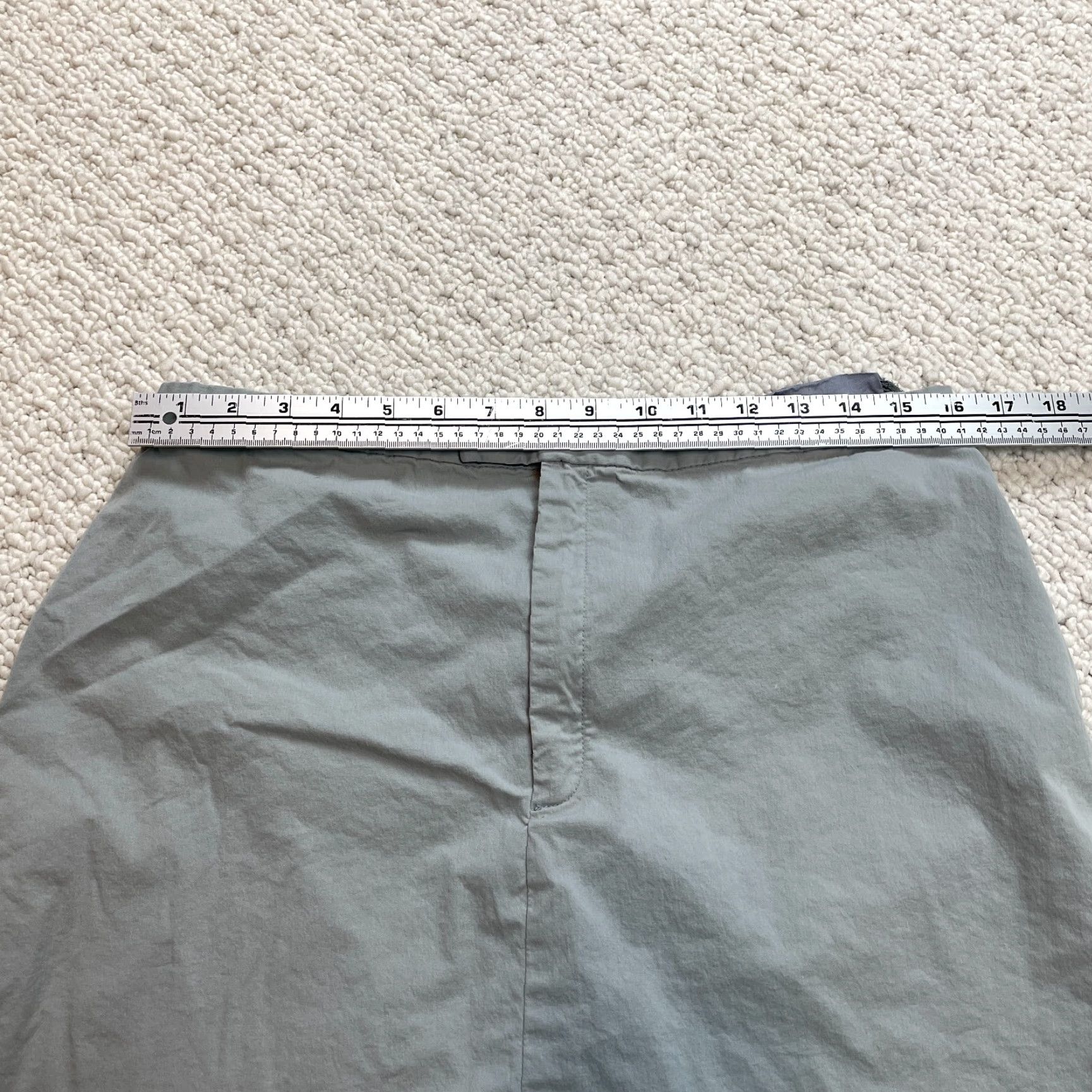 Banana Republic Banana Republic Skirt Womens 14 Gray Cotton Nylon Stretch Short Casual Solid Size 36" / US 14 / IT 50 - 3 Thumbnail