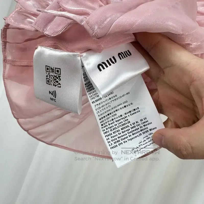 Miu Miu Miu Miu Summer Pink Ruffled Short Sleeve Tee . Size S / US 4 / IT 40 - 6 Thumbnail