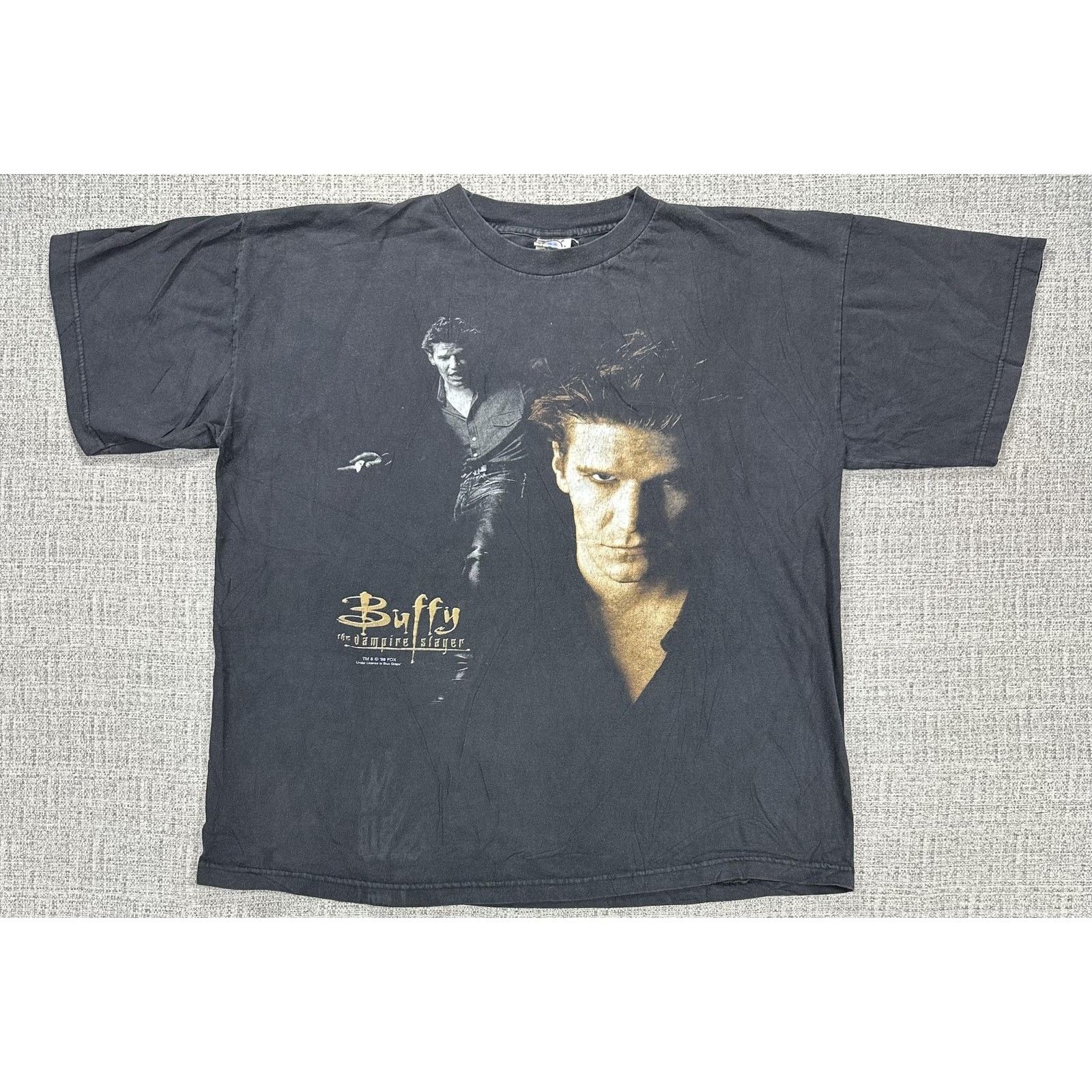 Other Vintage Buffy The Vampire Slayer Angel Shirt XL Black 1998 Size US XL / EU 56 / 4 - 1 Thumbnail