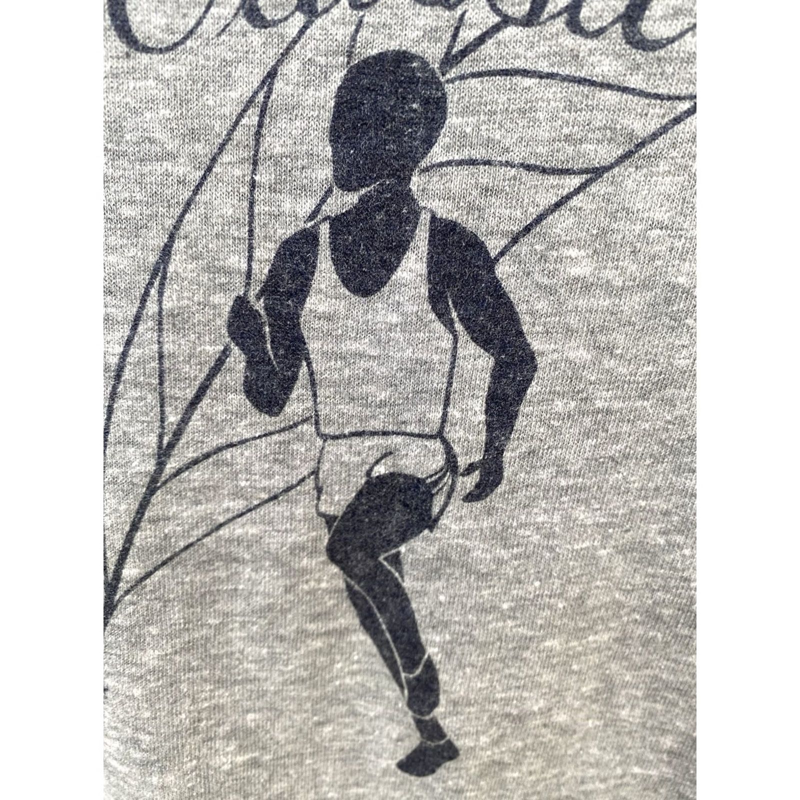 Hanes VINTAGE Feather River Classic Runner T Shirt Hanes Poly Cotton Gray M Unisex Graphic Tee 70s 80s Size US M / EU 48-50 / 2 - 6 Thumbnail