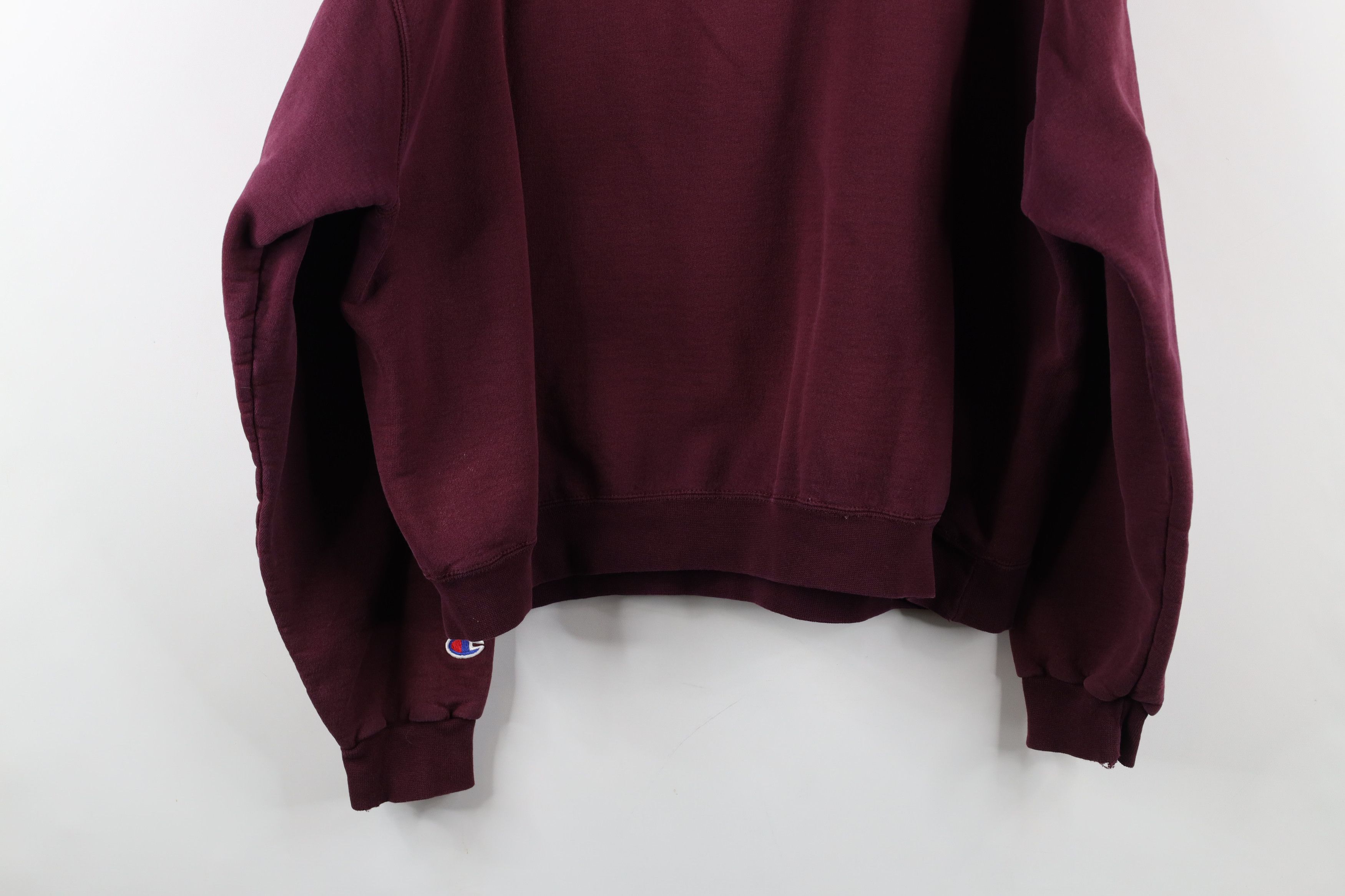 Champion × Vintage Vintage 90s Champion Monochrome Crewneck Sweatshirt Purple Size US L / EU 52-54 / 3 - 13 Thumbnail