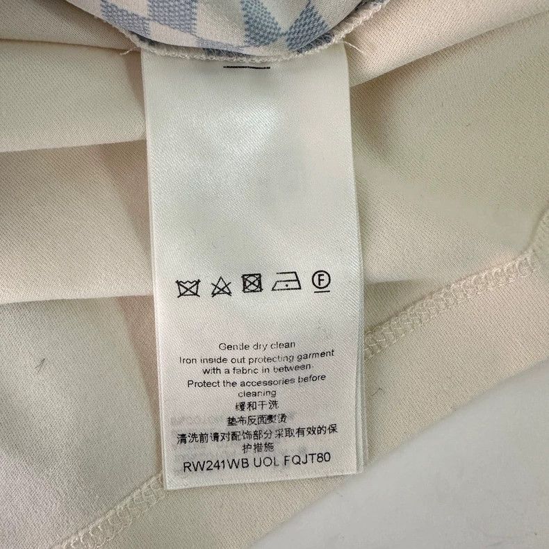 Louis Vuitton Louis Vuitton Checkerboard check round neck short sleeve T- Size S / US 4 / IT 40 - 4 Thumbnail