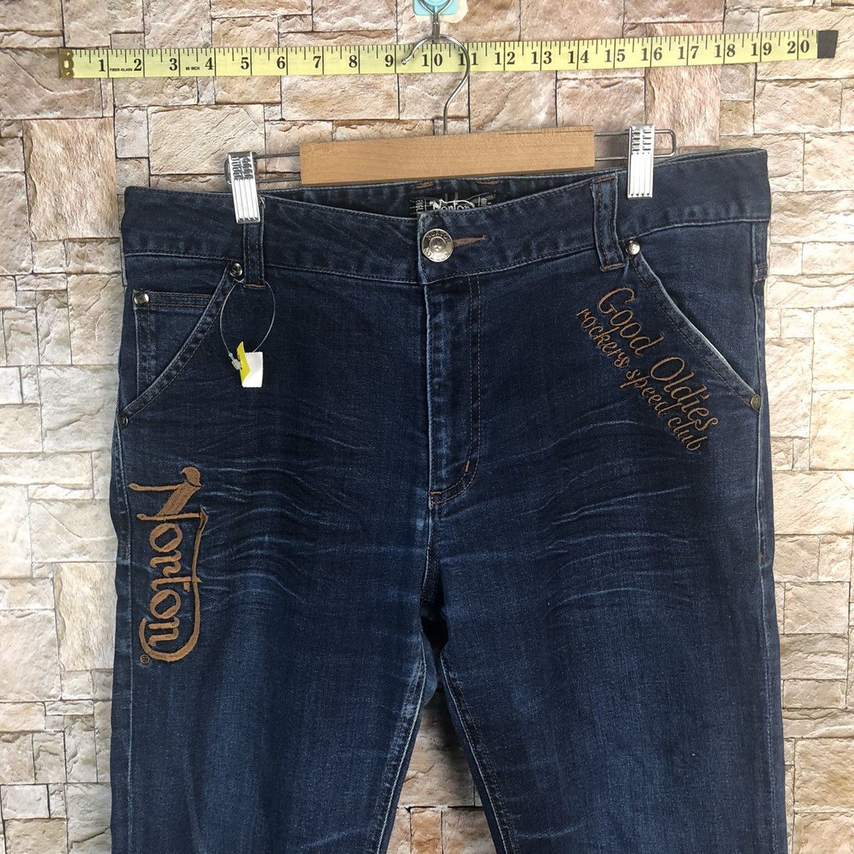 Japanese Brand × Norton Norton Blue Denim Pants #A64 Size US 34 / EU 50 - 6 Thumbnail