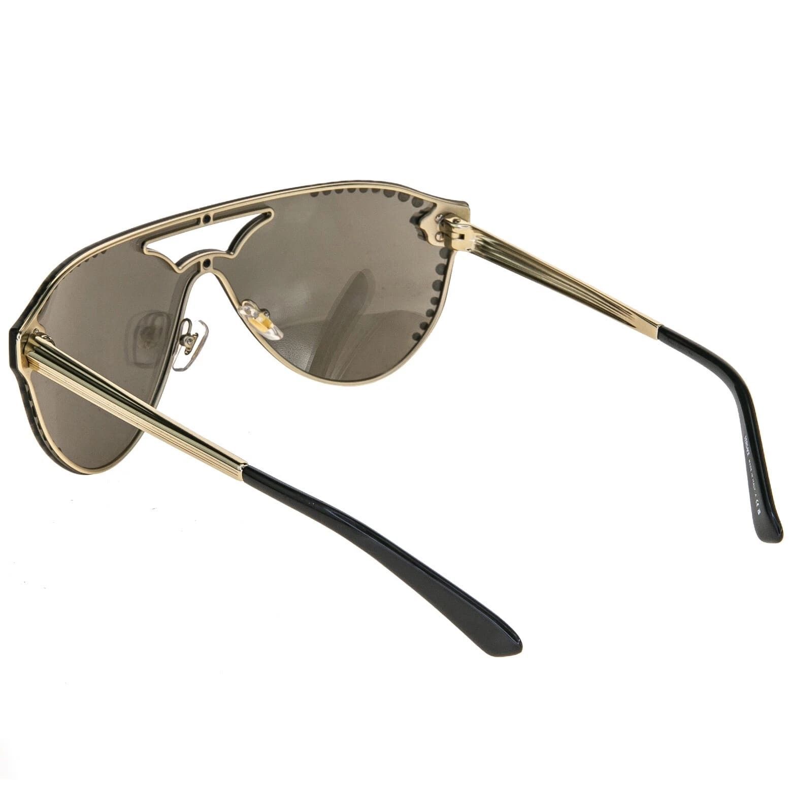 Versace VERSACE VE2161 GLAM Crystal Stud 2161 Aviator Sunglasses Size ONE SIZE - 2 Thumbnail