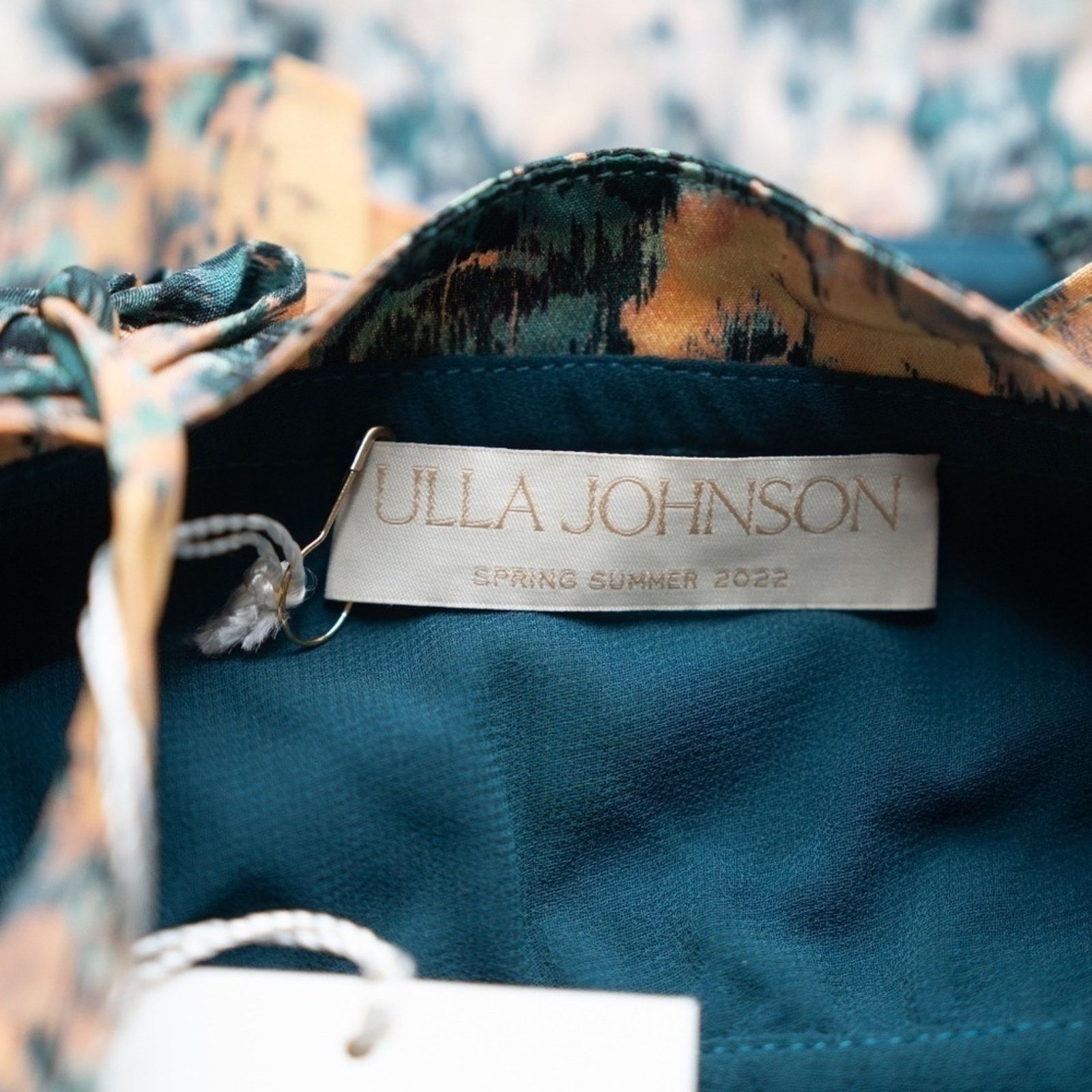 Ulla Johnson Ulla Johnson. Nora Tie Shoulder Silk Peplum Top Size M / US 6-8 / IT 42-44 - 4 Thumbnail