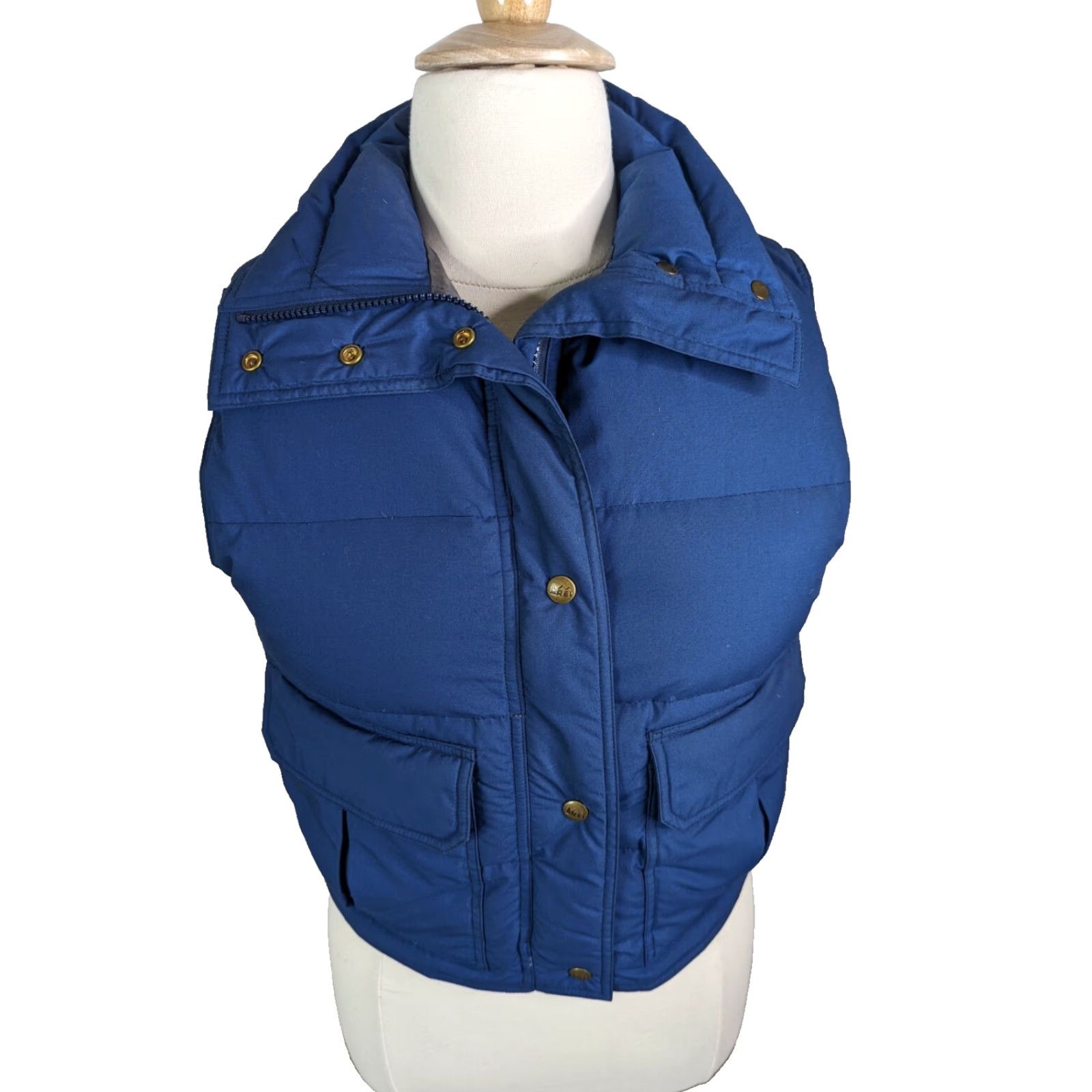 Vintage VINTAGE REI Vest Puffer Down Snap Pocket Blue Womens Large 80s Jacket Size L / US 10 / IT 46 - 2 Thumbnail