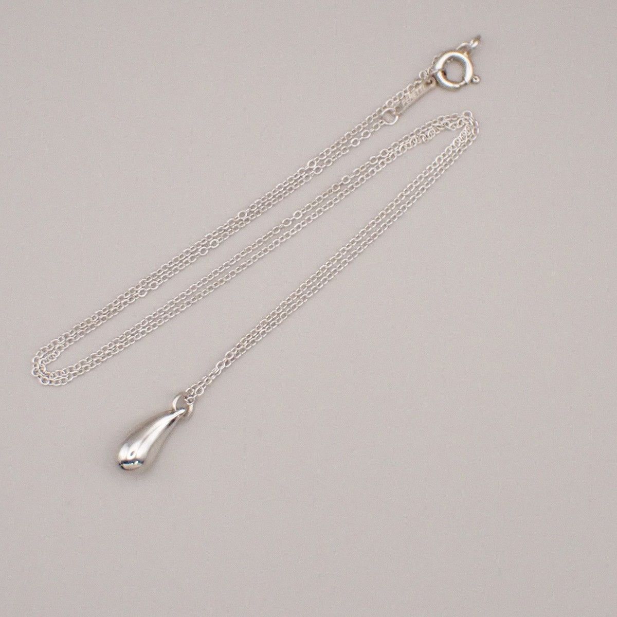 Tiffany & Co. Tiffany & Co. Elsa Peretti Teardrop Pendant Necklace Sterling Silver Size ONE SIZE - 1 Thumbnail